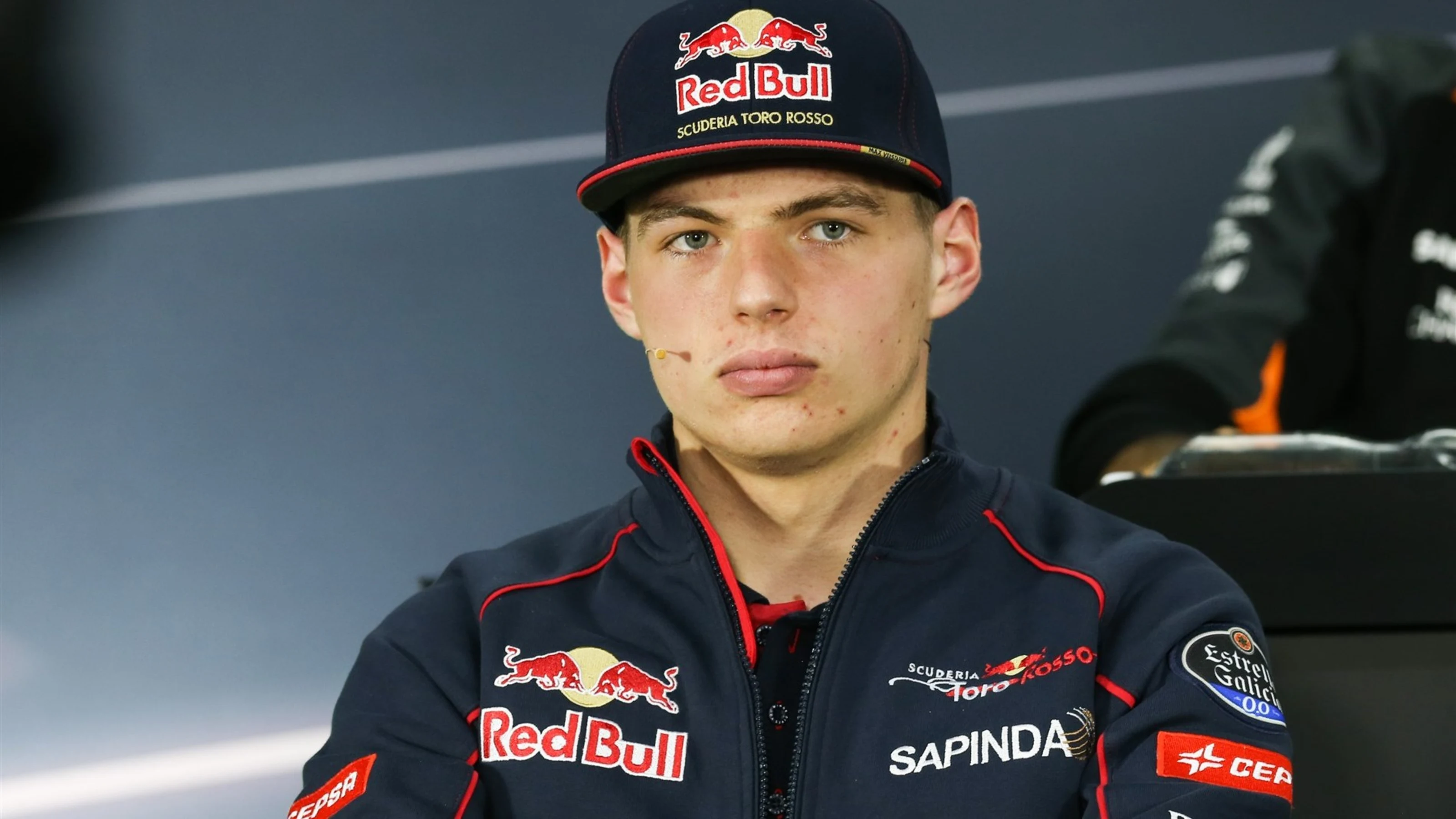 Max Verstappen (NDL) Scuderia Toro Rosso at the Press Confernece at Formula One World Championship,