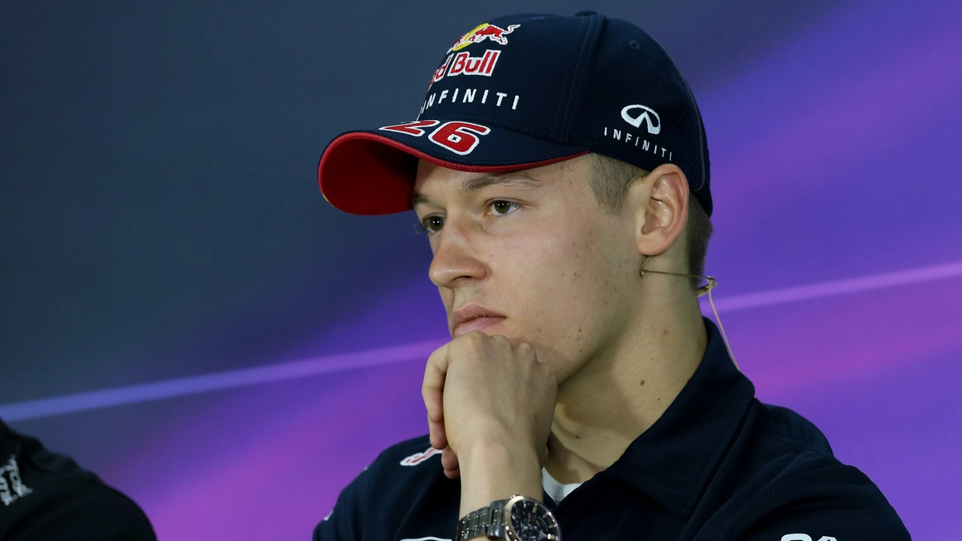 Daniil Kyvat (RUS) Red Bull Racing at the Press Confernece at Formula One World Championship, Rd7,