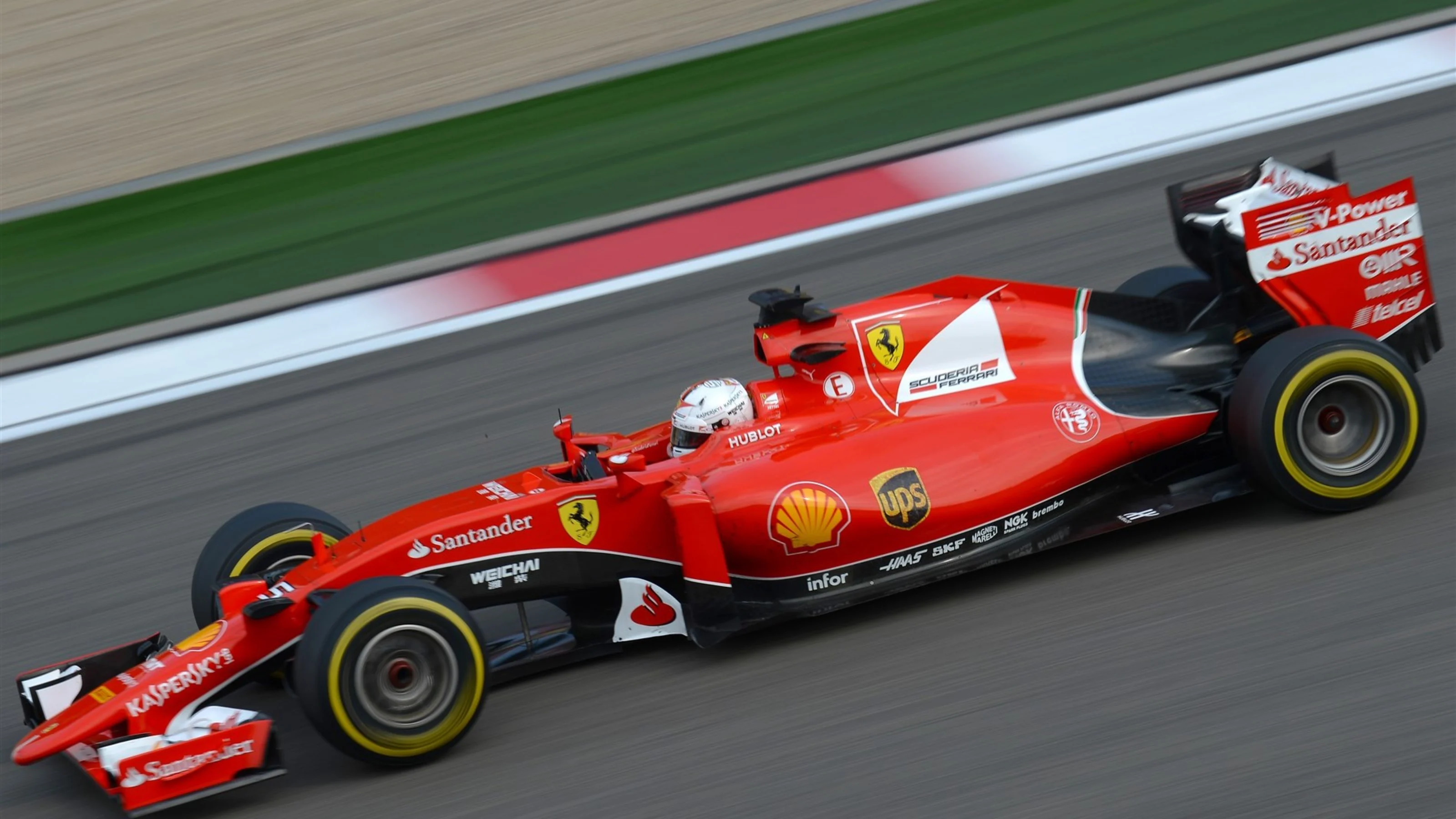 Sebastian Vettel (GER) Ferrari SF15-T at Formula One World Championship, Rd3, Chinese Grand Prix,