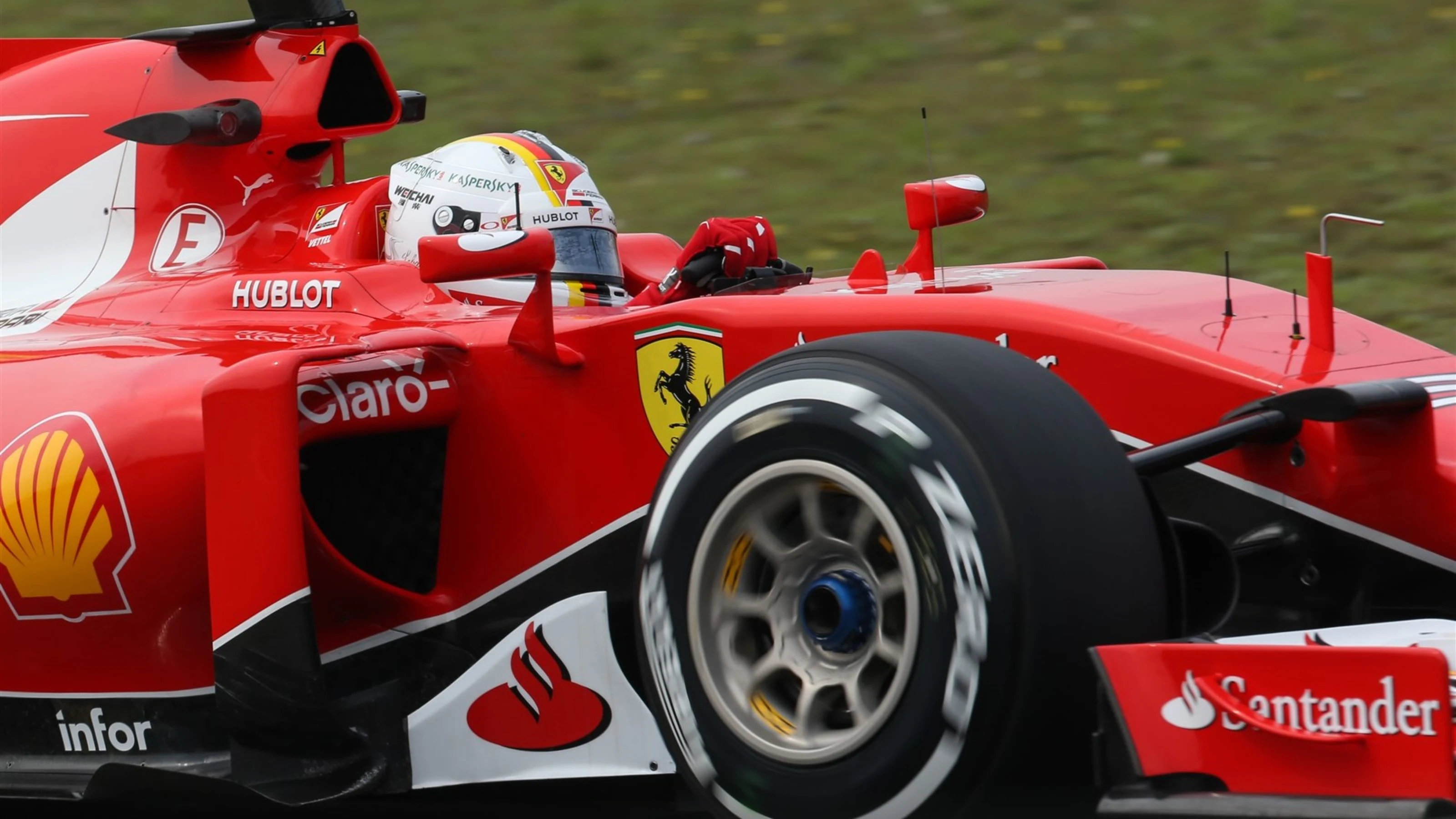 Sebastian Vettel (GER) Ferrari SF15-T at Formula One World Championship, Rd3, Chinese Grand Prix,