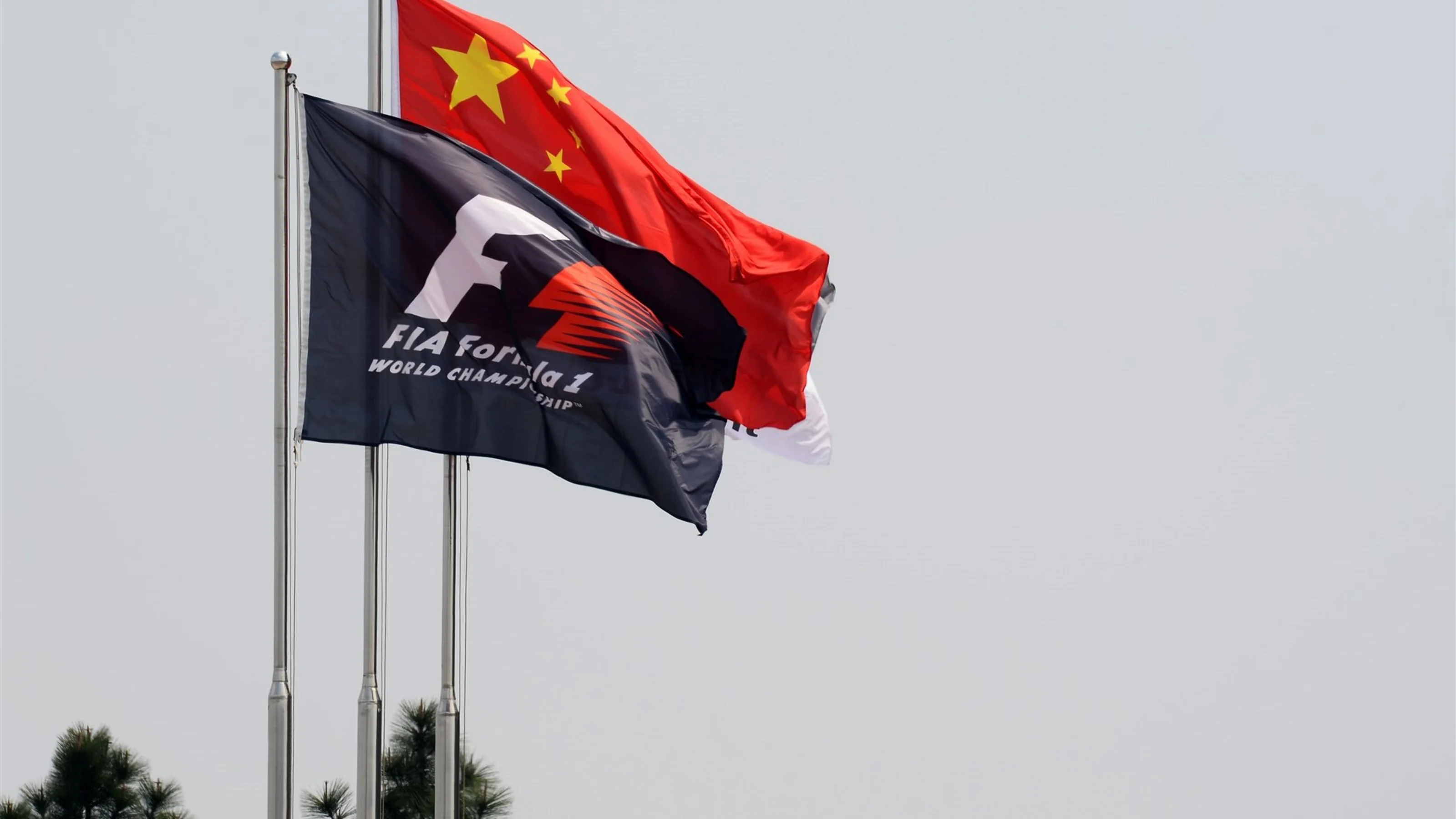 FIA and Chinese flags at Formula One World Championship, Rd3, Chinese Grand Prix, Practice,