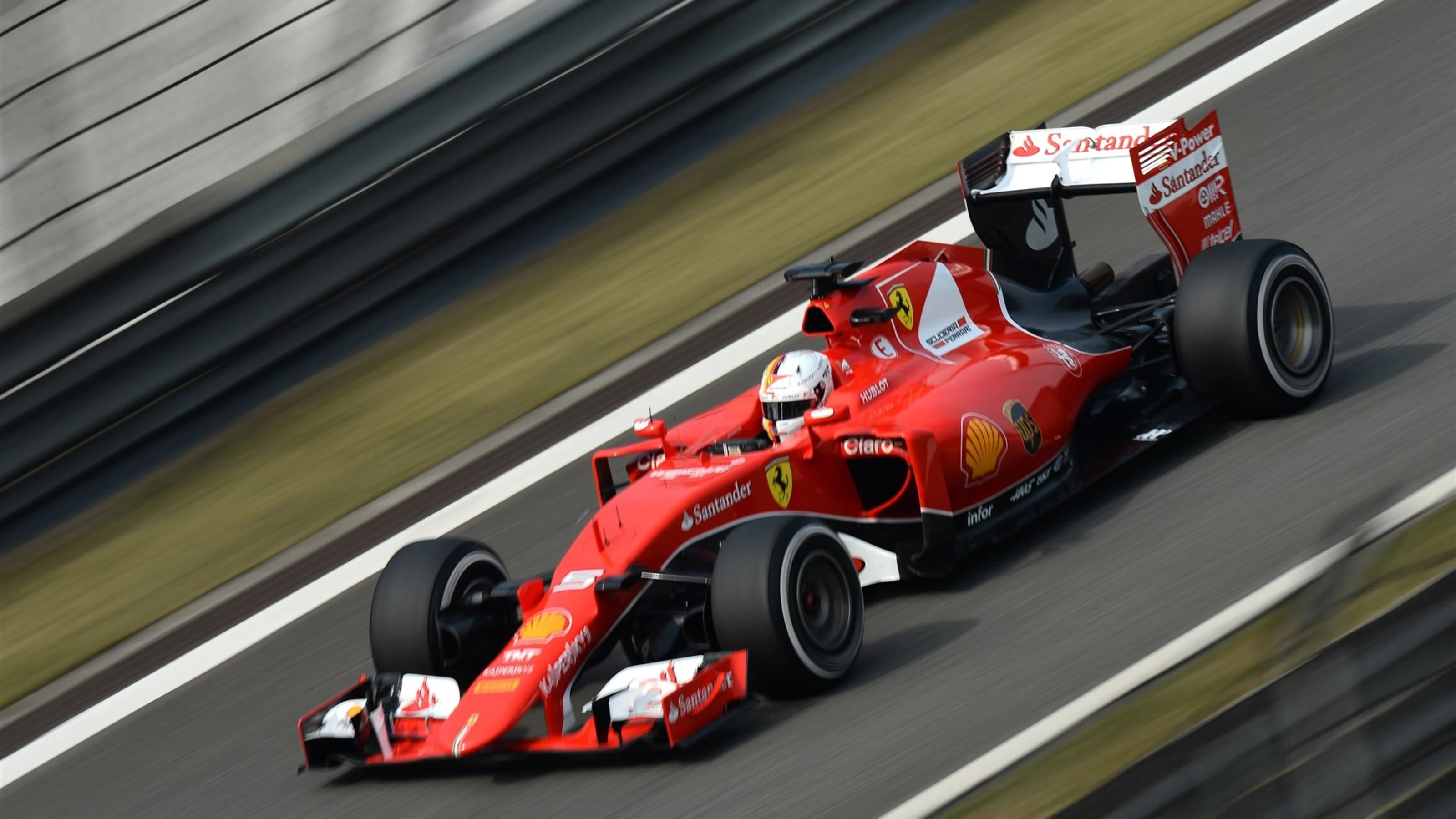 Sebastian Vettel (GER) Ferrari SF15-T at Formula One World Championship, Rd3, Chinese Grand Prix,