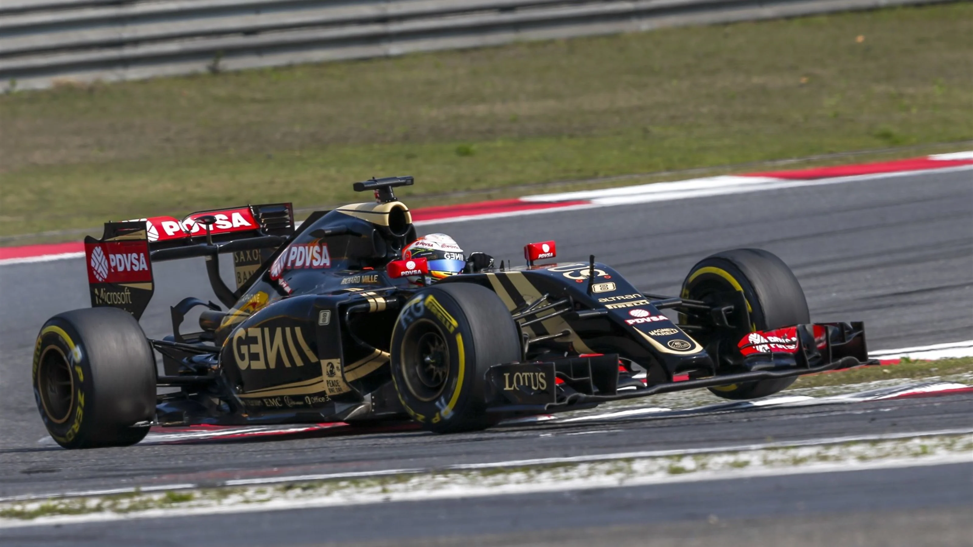 Romain Grosjean (FRA) Lotus E23 Hybrid at Formula One World Championship, Rd3, Chinese Grand Prix,