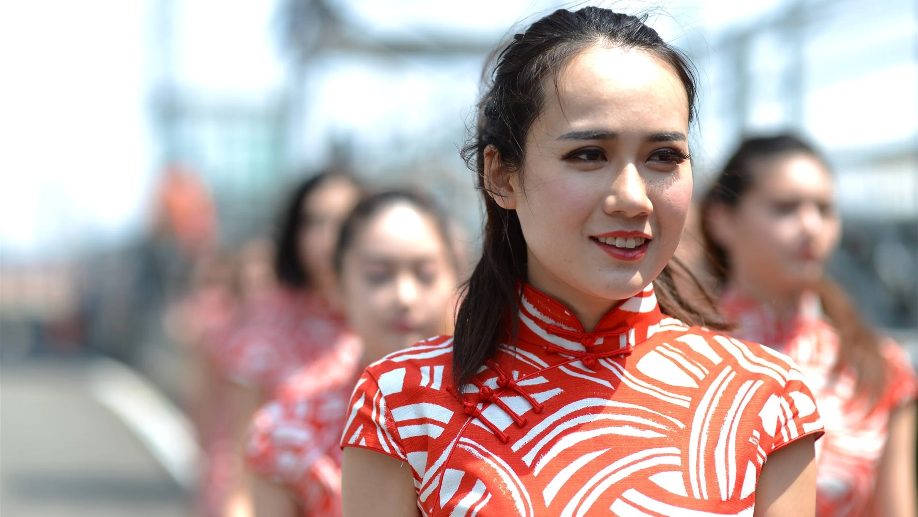 Grid girls at Formula One World Championship, Rd3, Chinese Grand Prix, Race, Shanghai, China,