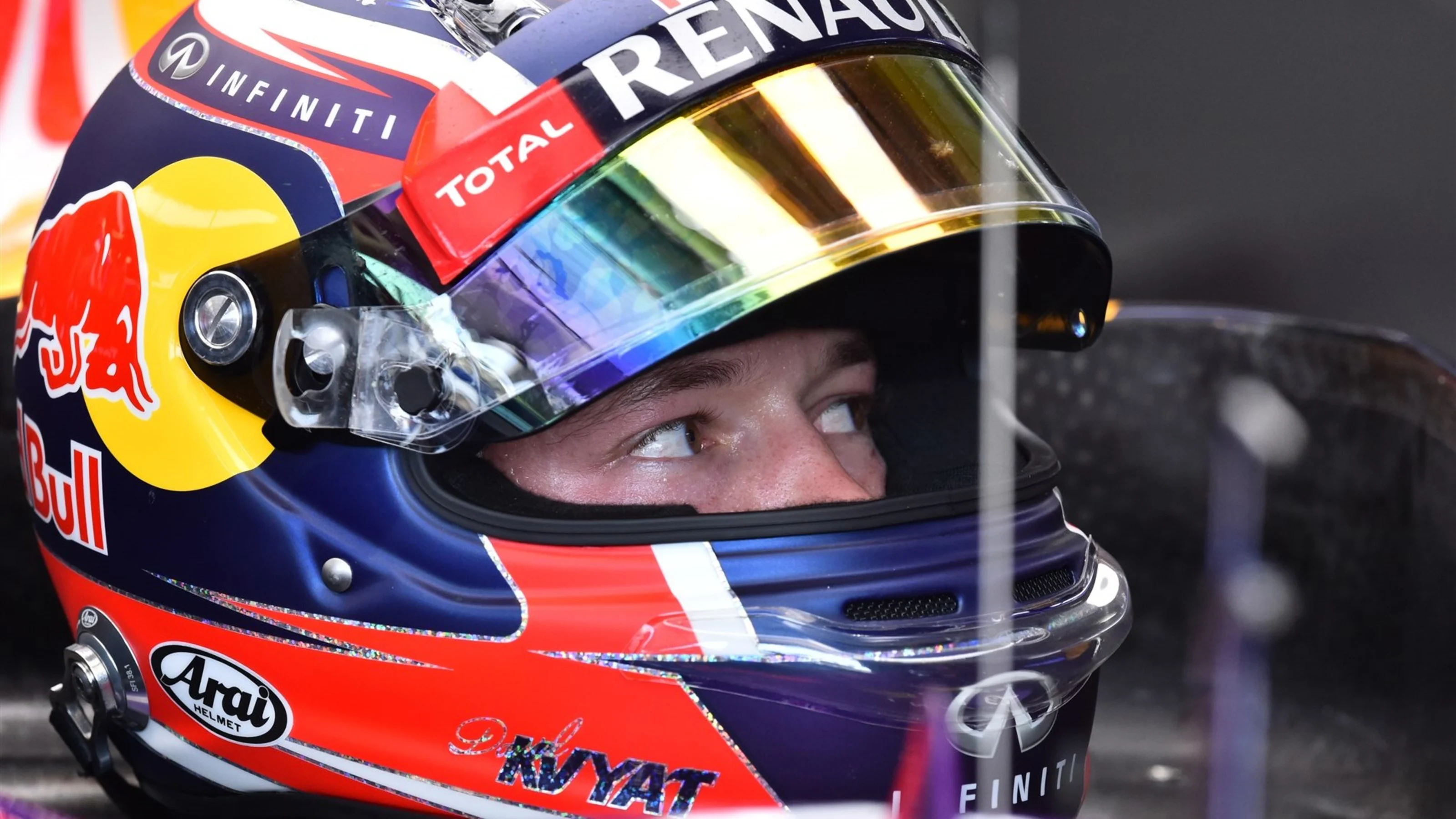 Daniil Kvyat (RUS) Red Bull Racing RB11 at Formula One World Championship, Rd10, Hungarian Grand