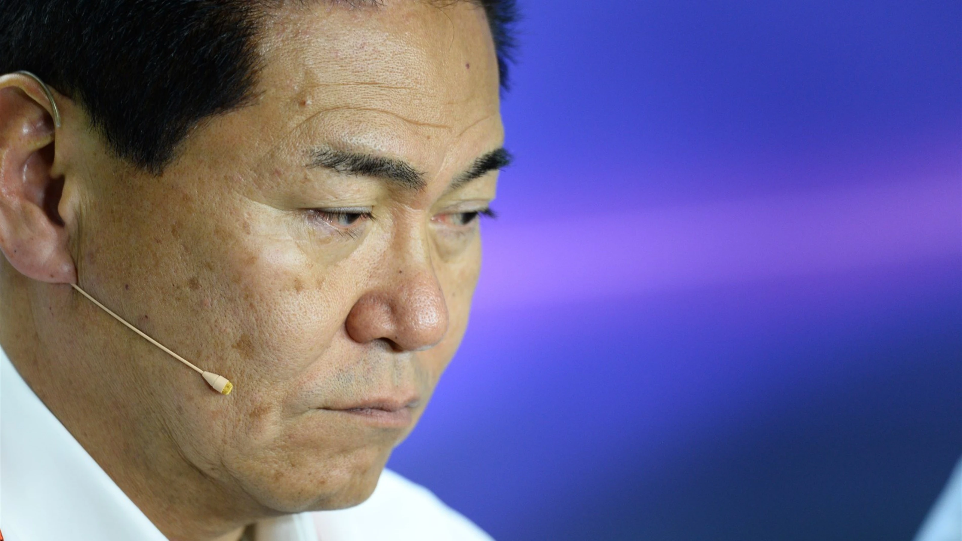 Yasuhisa Arai (JPN) Head of Honda Motorsport in the Press Conference at Formula One World