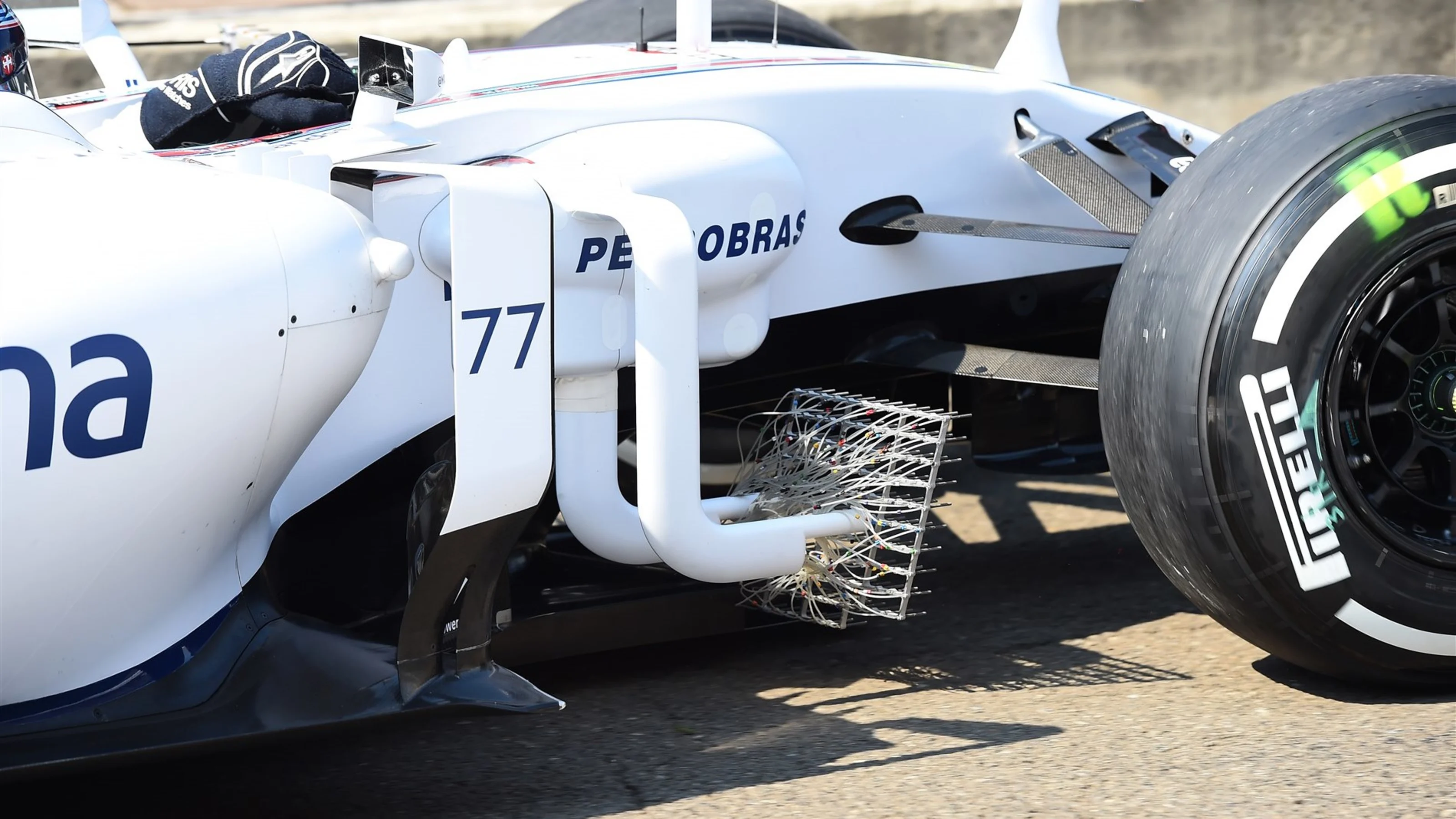Valtteri Bottas (FIN) Williams FW37 with aero sensor at Formula One World Championship, Rd10,