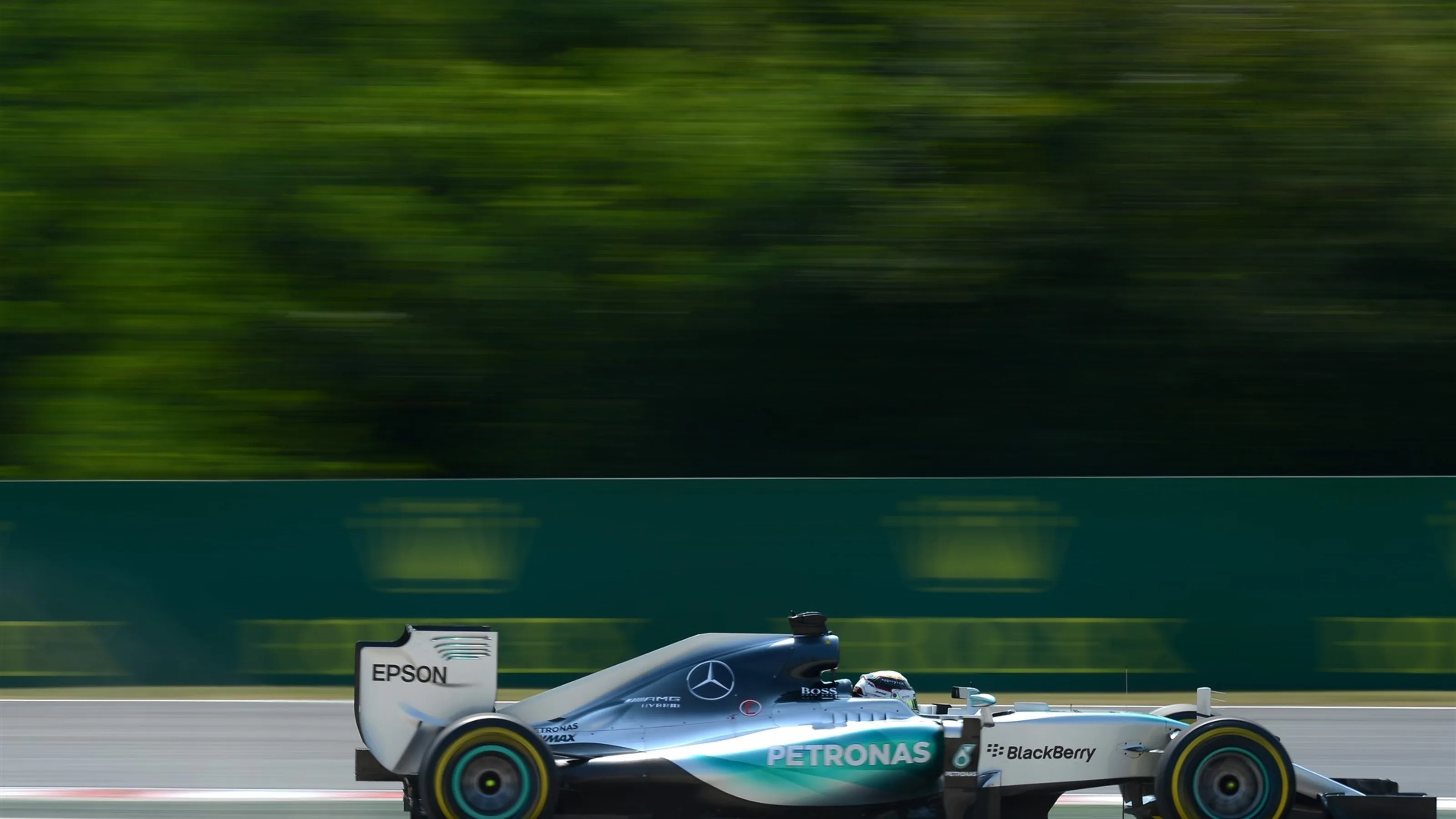 Lewis Hamilton (GBR) Mercedes AMG F1 W06 at Formula One World Championship, Rd10, Hungarian Grand