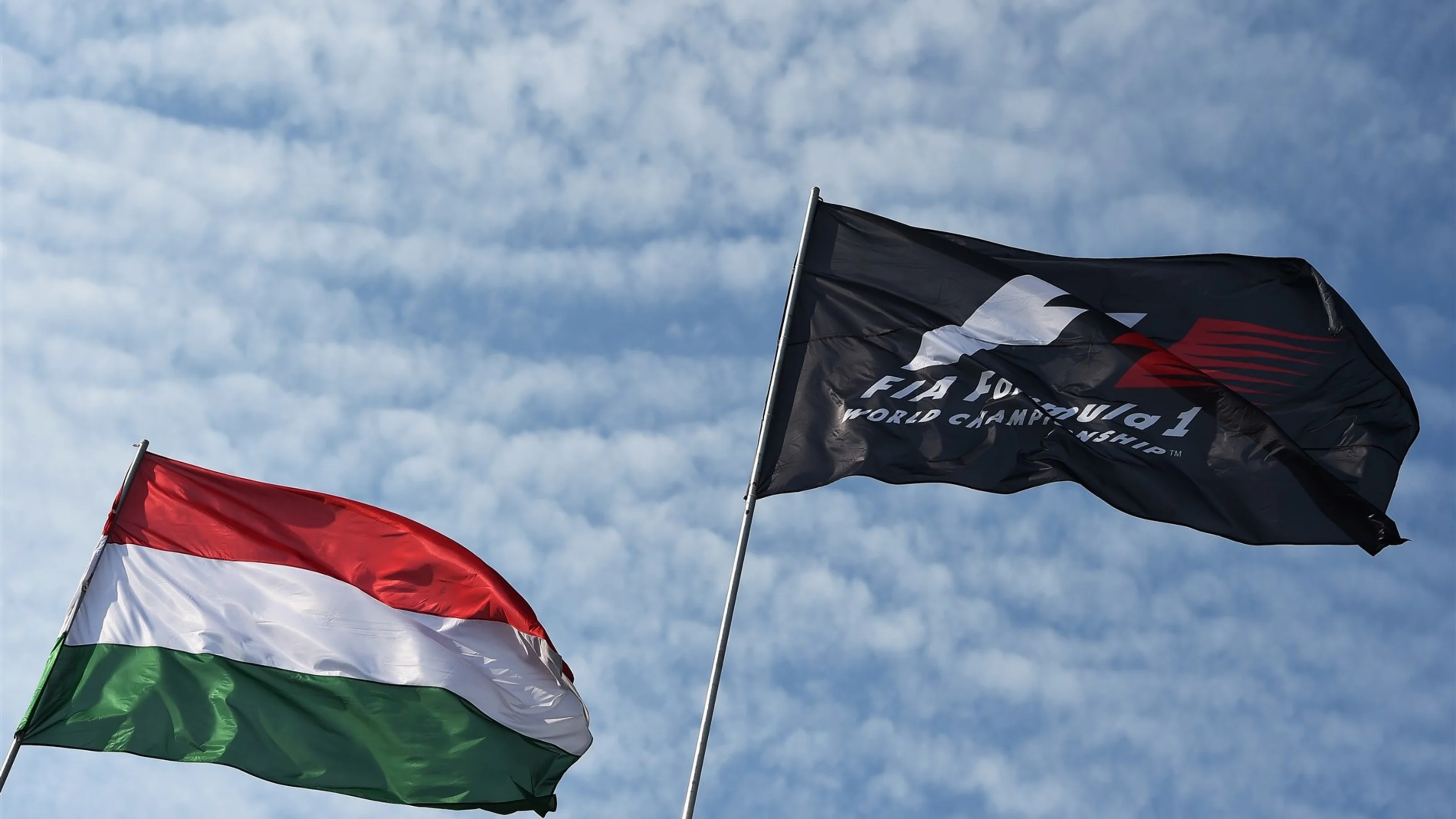Flags at Formula One World Championship, Rd10, Hungarian Grand Prix, Practice, Hungaroring,