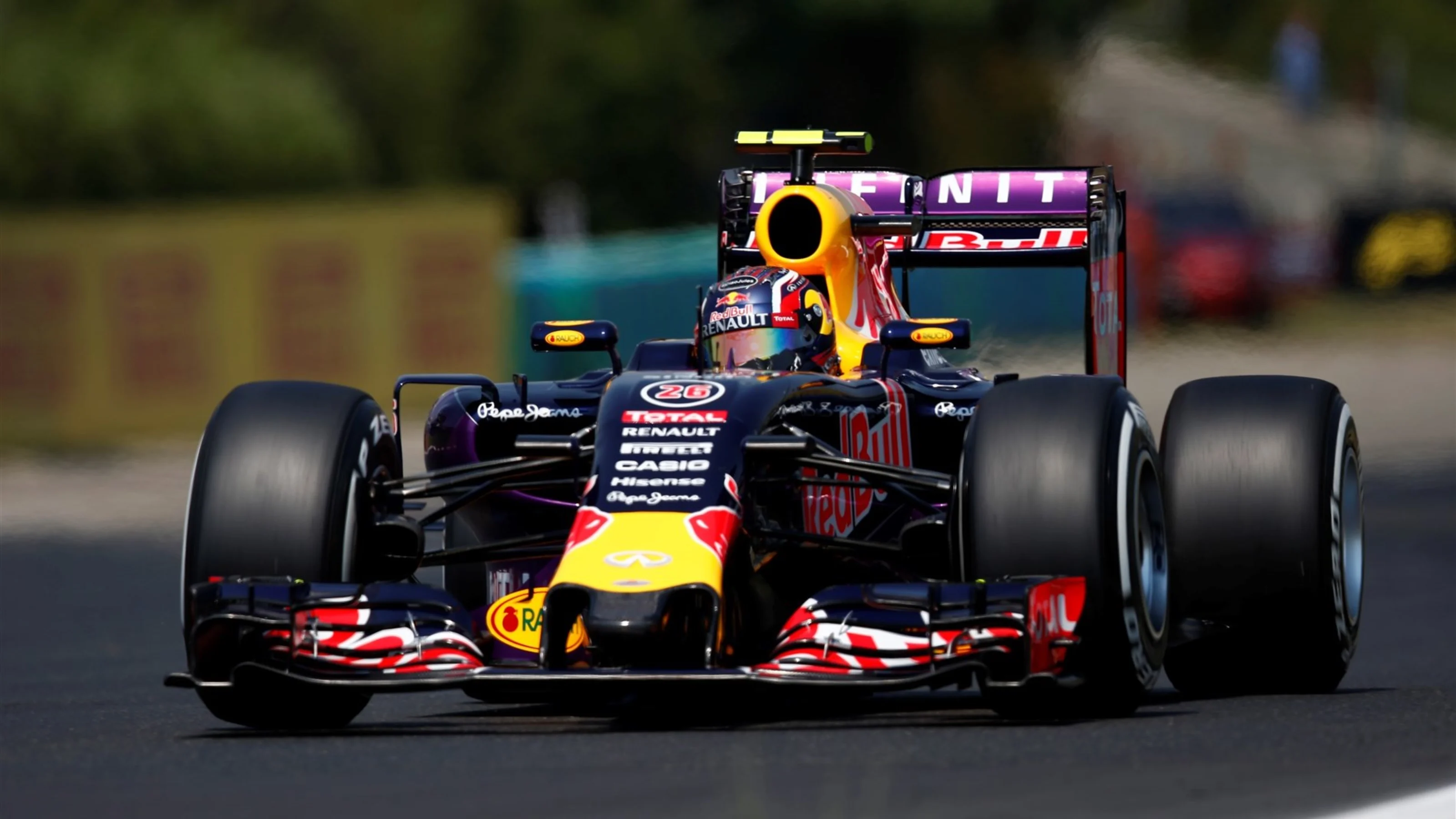 Daniil Kvyat (RUS) Red Bull Racing RB11 at Formula One World Championship, Rd10, Hungarian Grand
