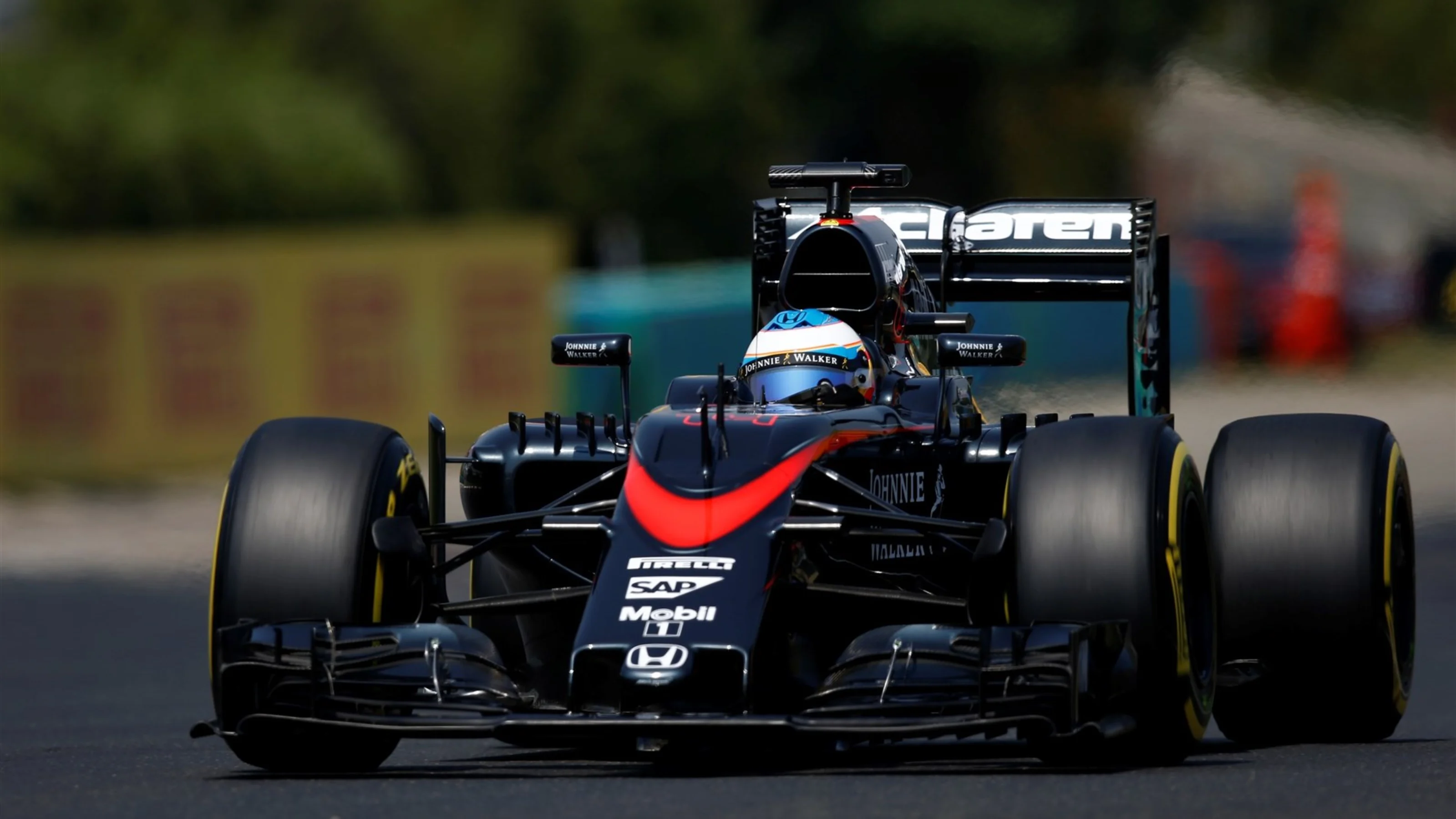 Fernando Alonso (ESP) McLaren MP4-30 at Formula One World Championship, Rd10, Hungarian Grand Prix,