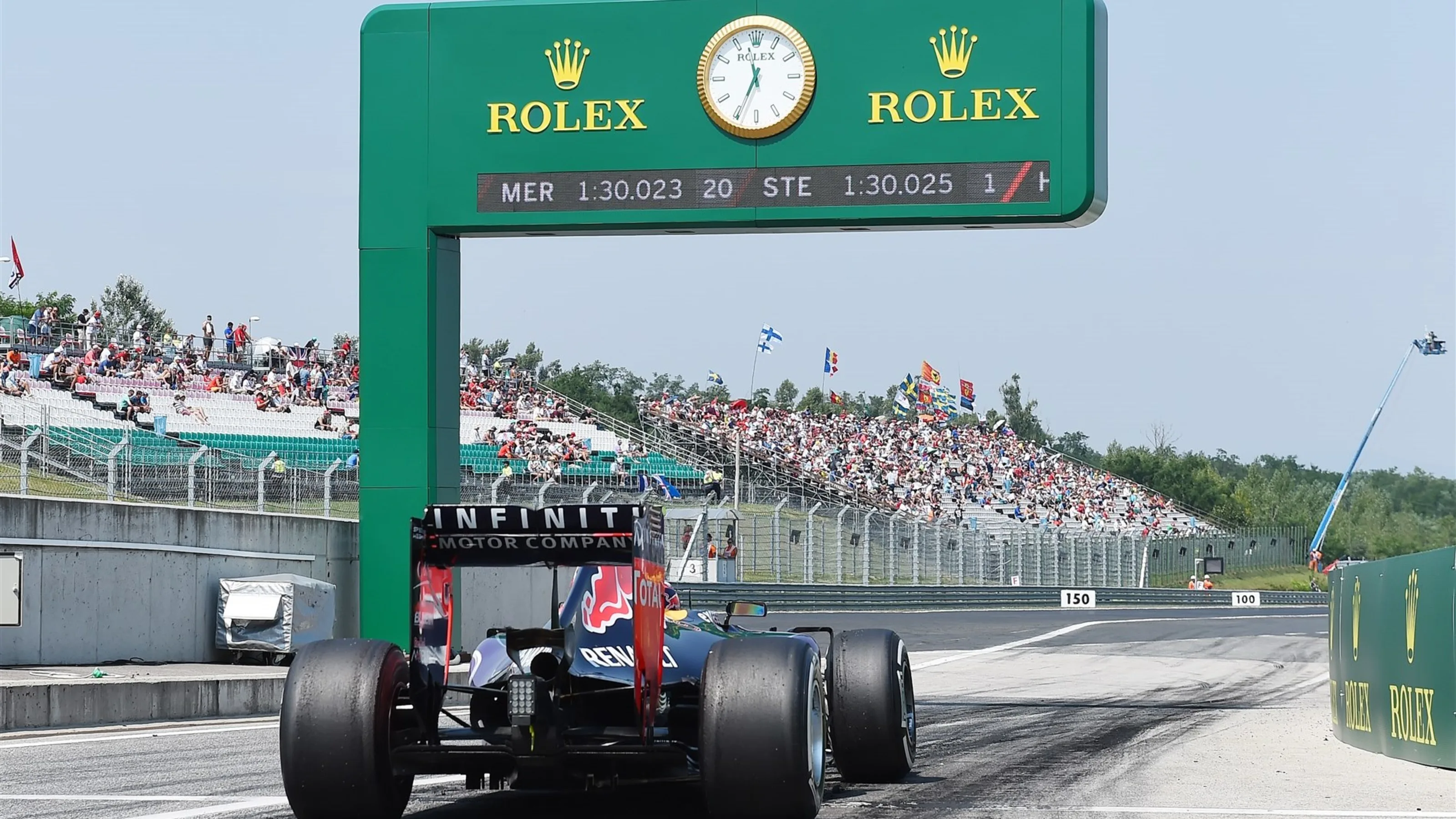 Daniel Ricciardo (AUS) Red Bull Racing RB11 at Formula One World Championship, Rd10, Hungarian