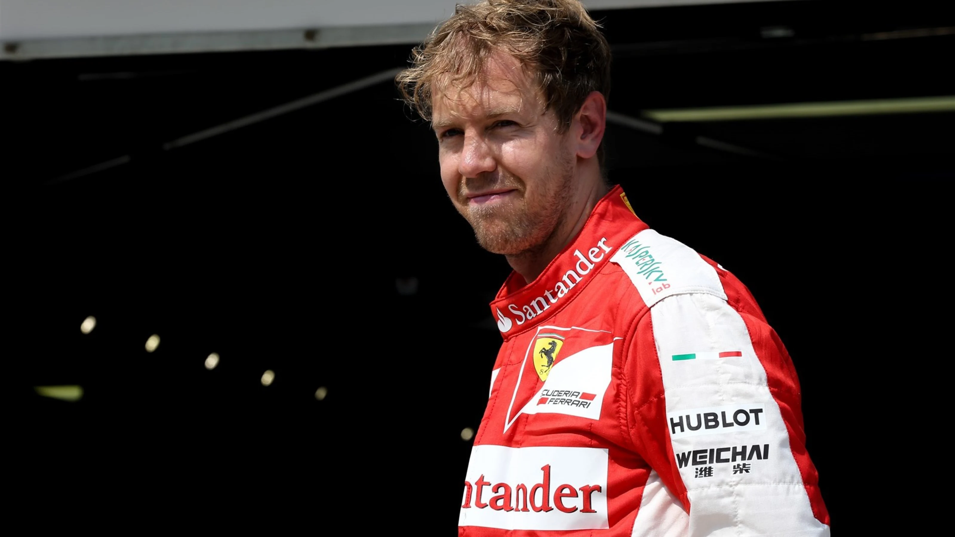 Sebastian Vettel (GER) Ferrari in parc ferme at Formula One World Championship, Rd10, Hungarian