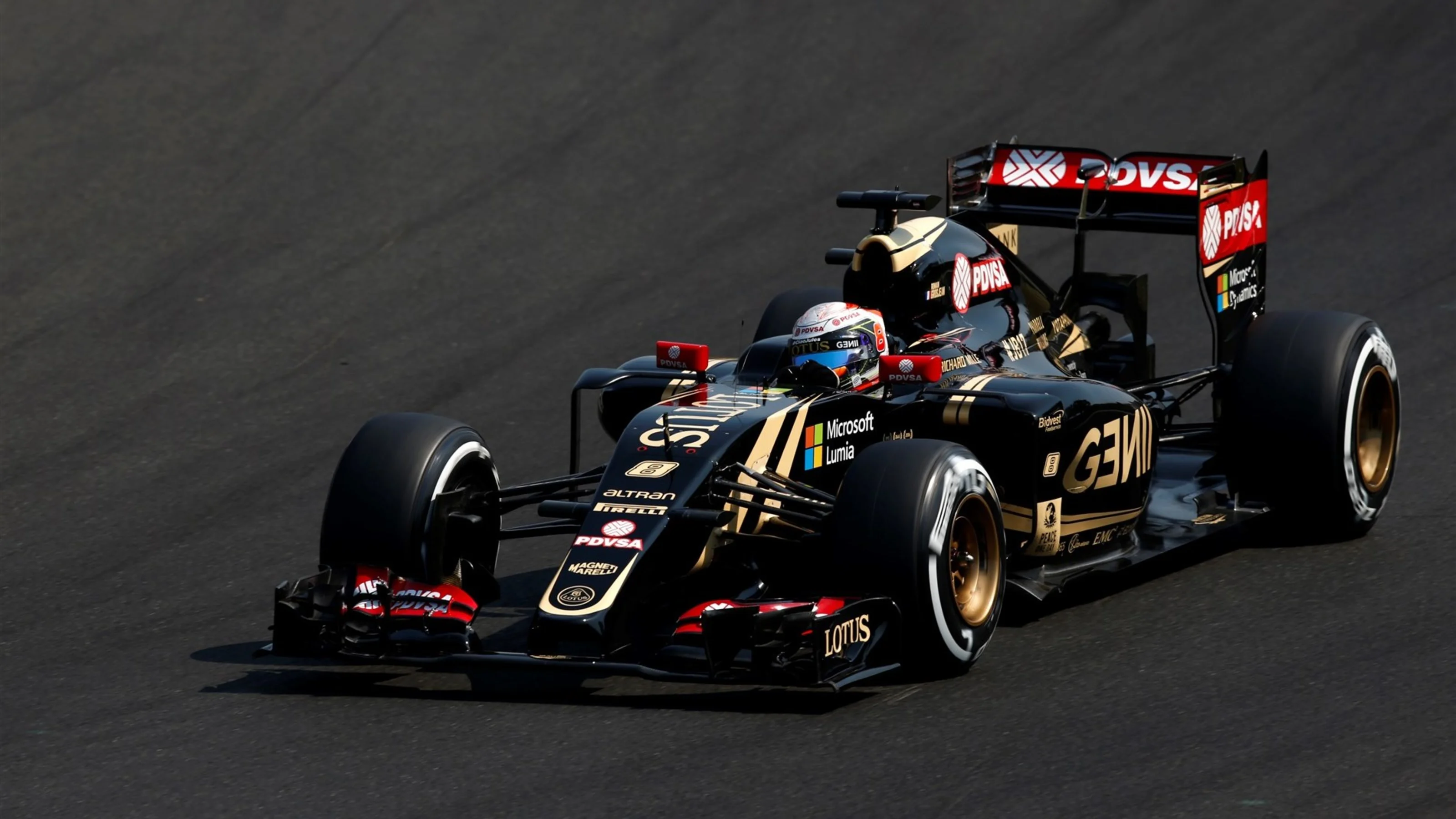 Romain Grosjean (FRA) Lotus E23 Hybrid at Formula One World Championship, Rd10, Hungarian Grand