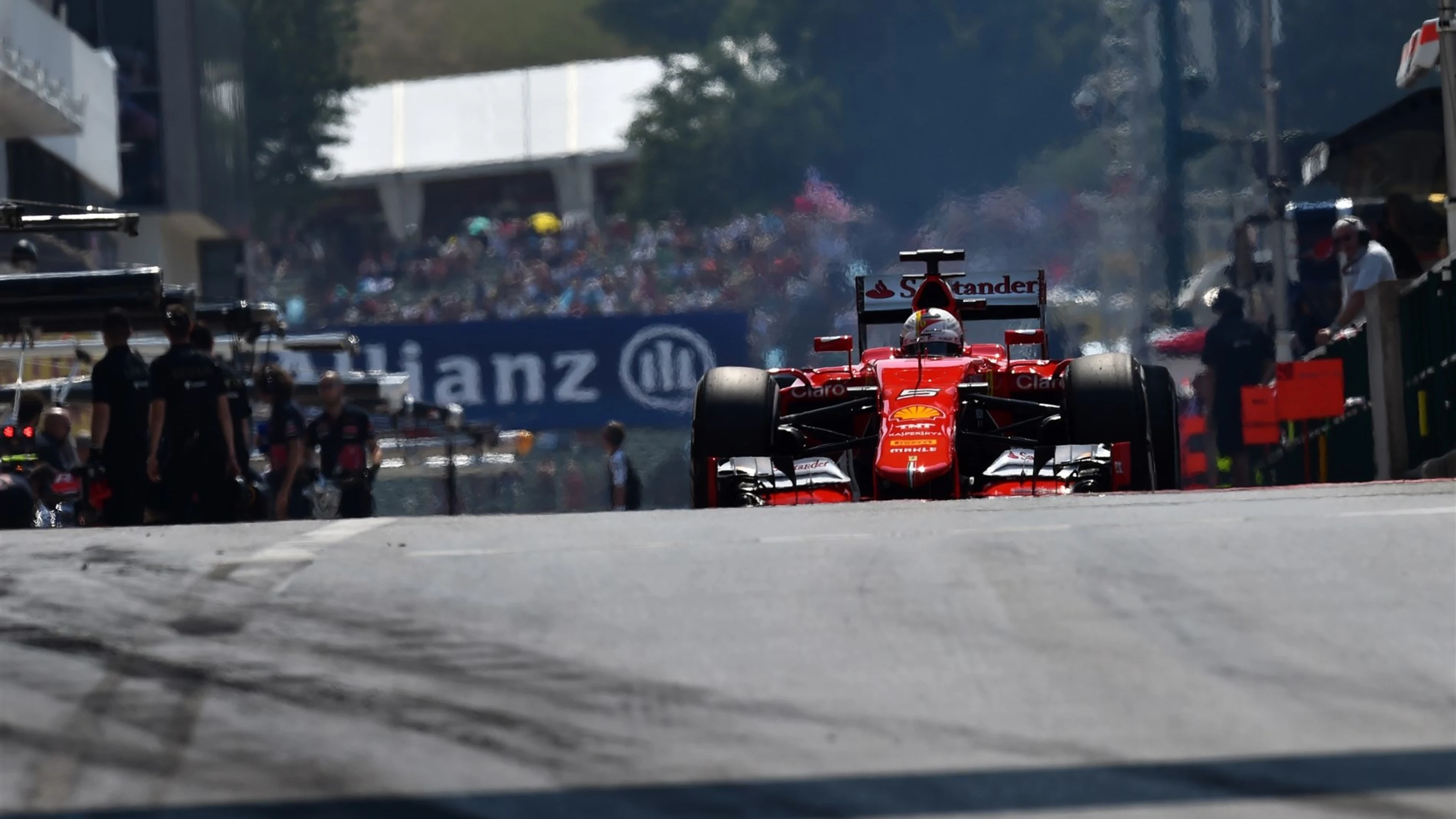 Sebastian Vettel (GER) Ferrari SF15-T at Formula One World Championship, Rd10, Hungarian Grand