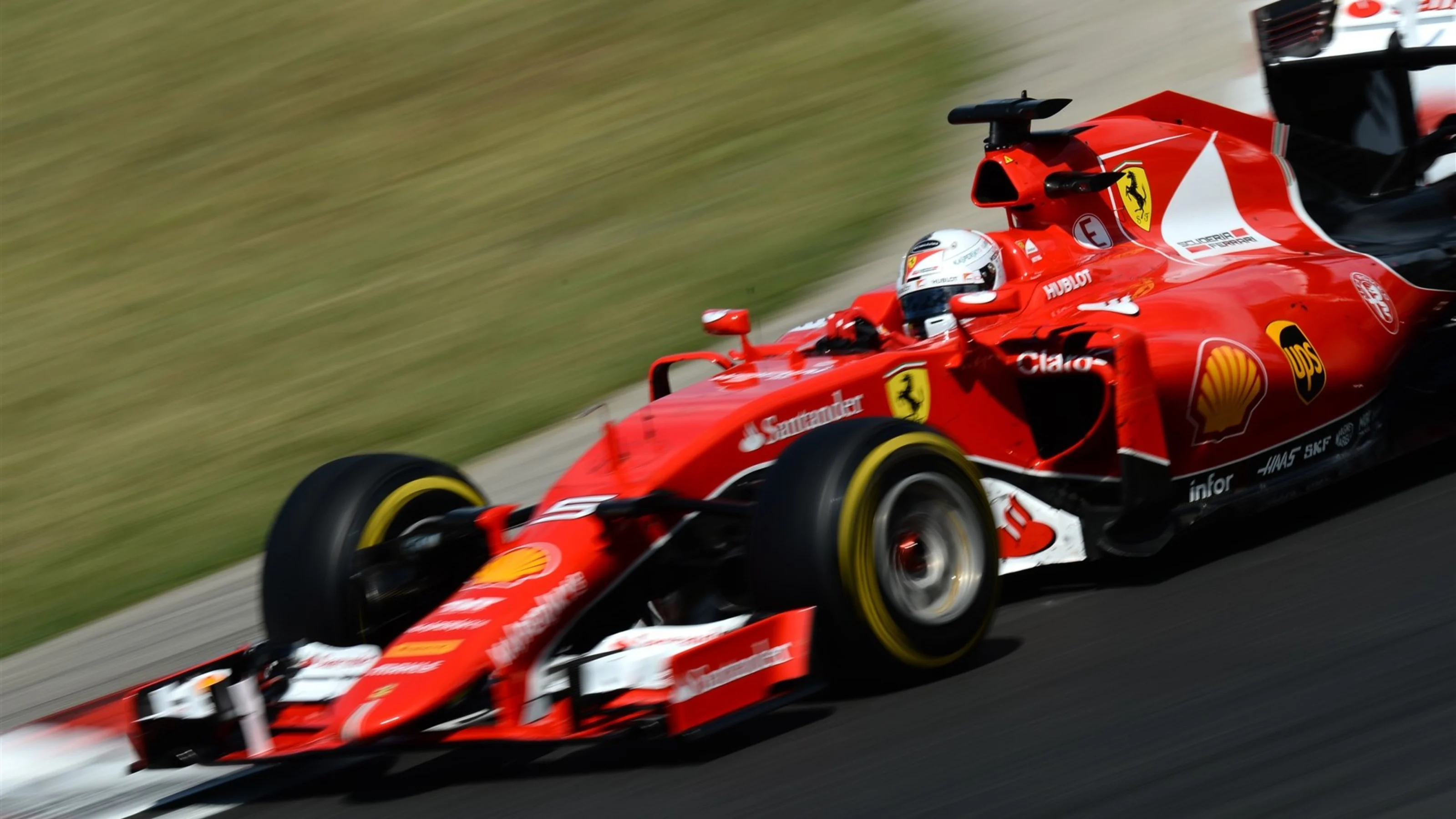 Sebastian Vettel (GER) Ferrari SF15-T at Formula One World Championship, Rd10, Hungarian Grand