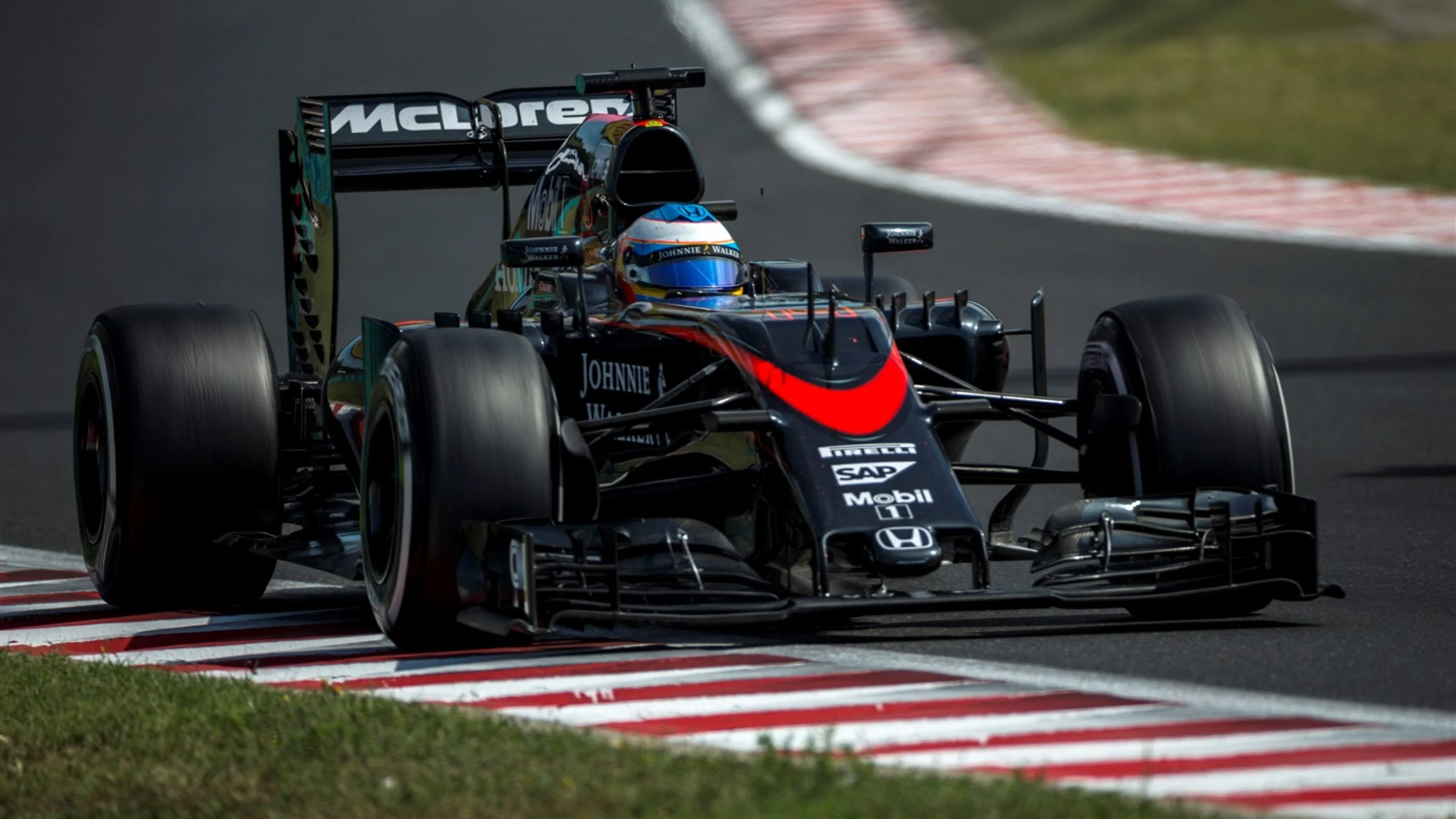 Fernando Alonso (ESP) McLaren MP4-30 at Formula One World Championship, Rd10, Hungarian Grand Prix,