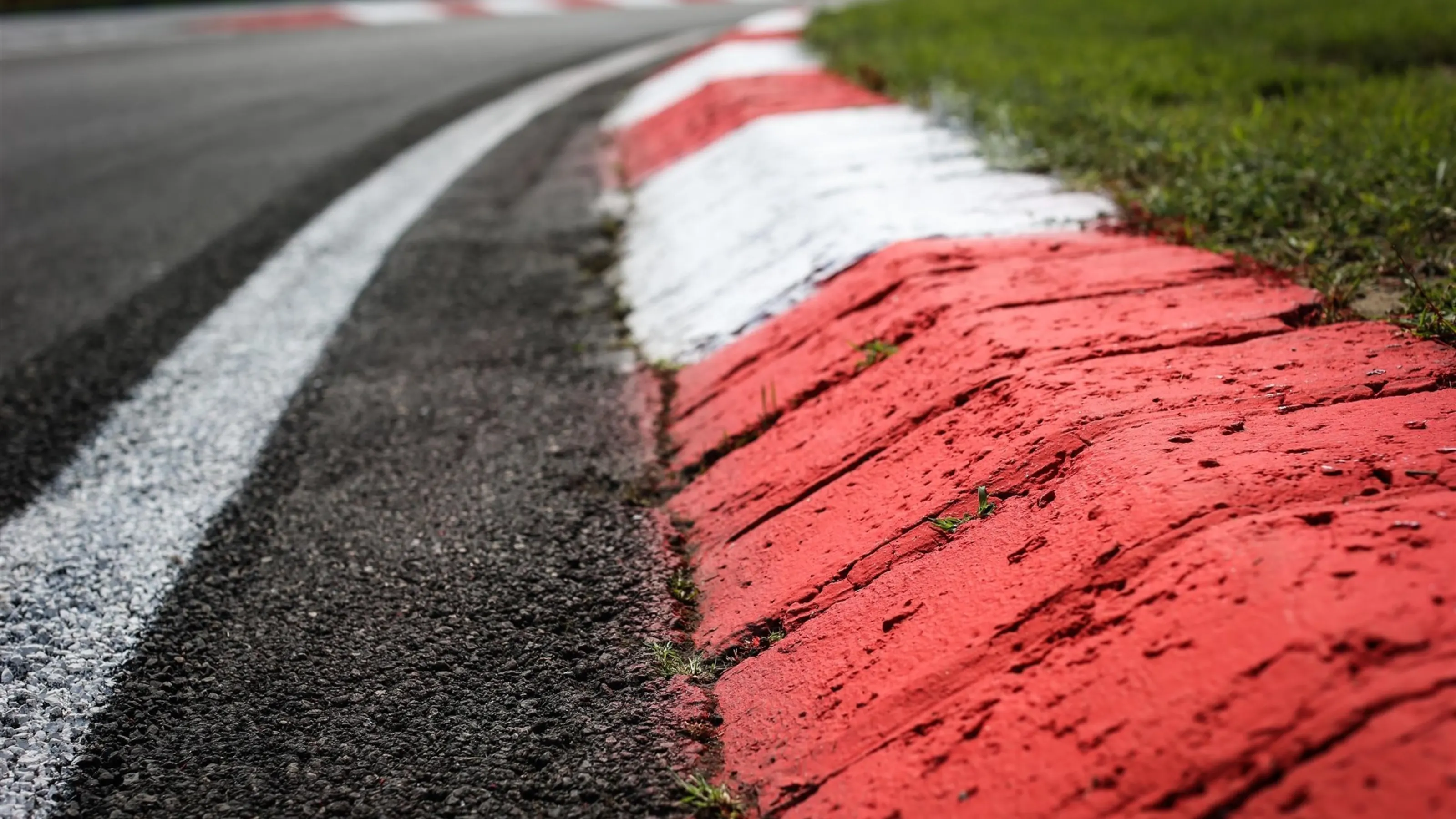 Kerb detail at Formula One World Championship, Rd10, Hungarian Grand Prix, Preparations,