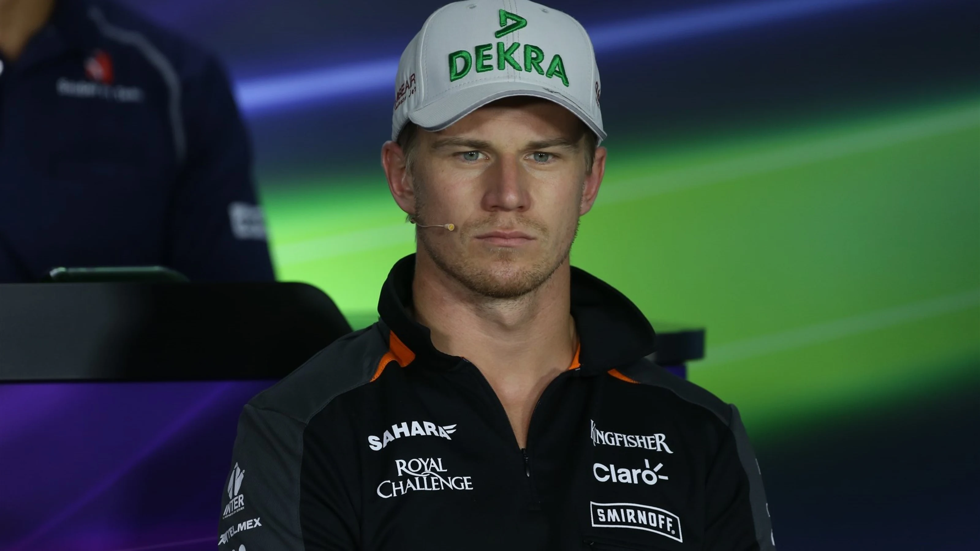 Nico Hulkenberg (GER) Force India F1 in the press conference at Formula One World Championship,