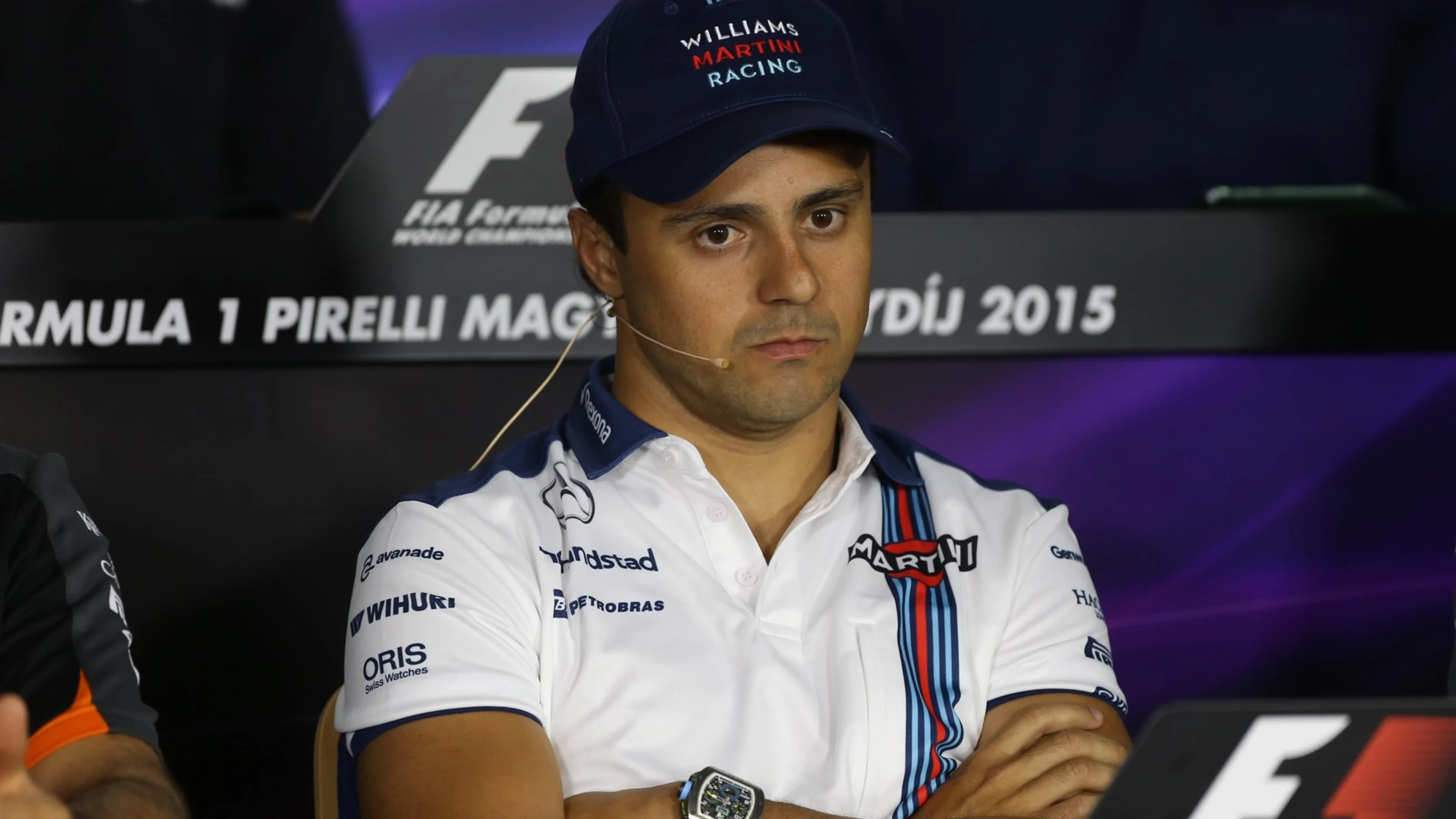 Felipe Massa (BRA) Williams in the press conference at Formula One World Championship, Rd10,