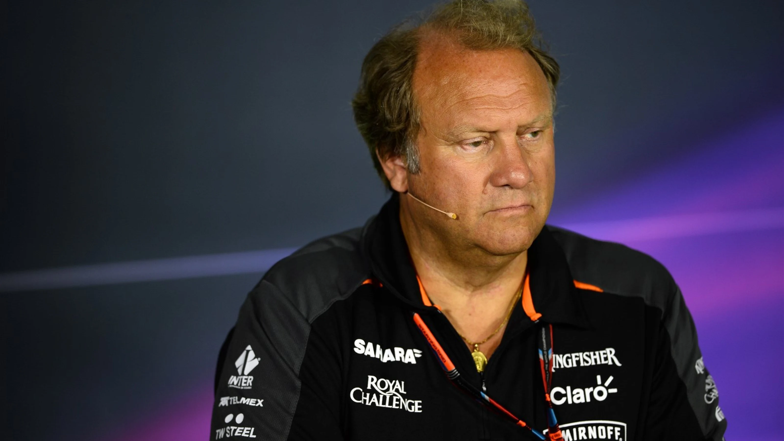 Robert Fearnley (GBR) Force India F1 Team in the Press Conference at Formula One World