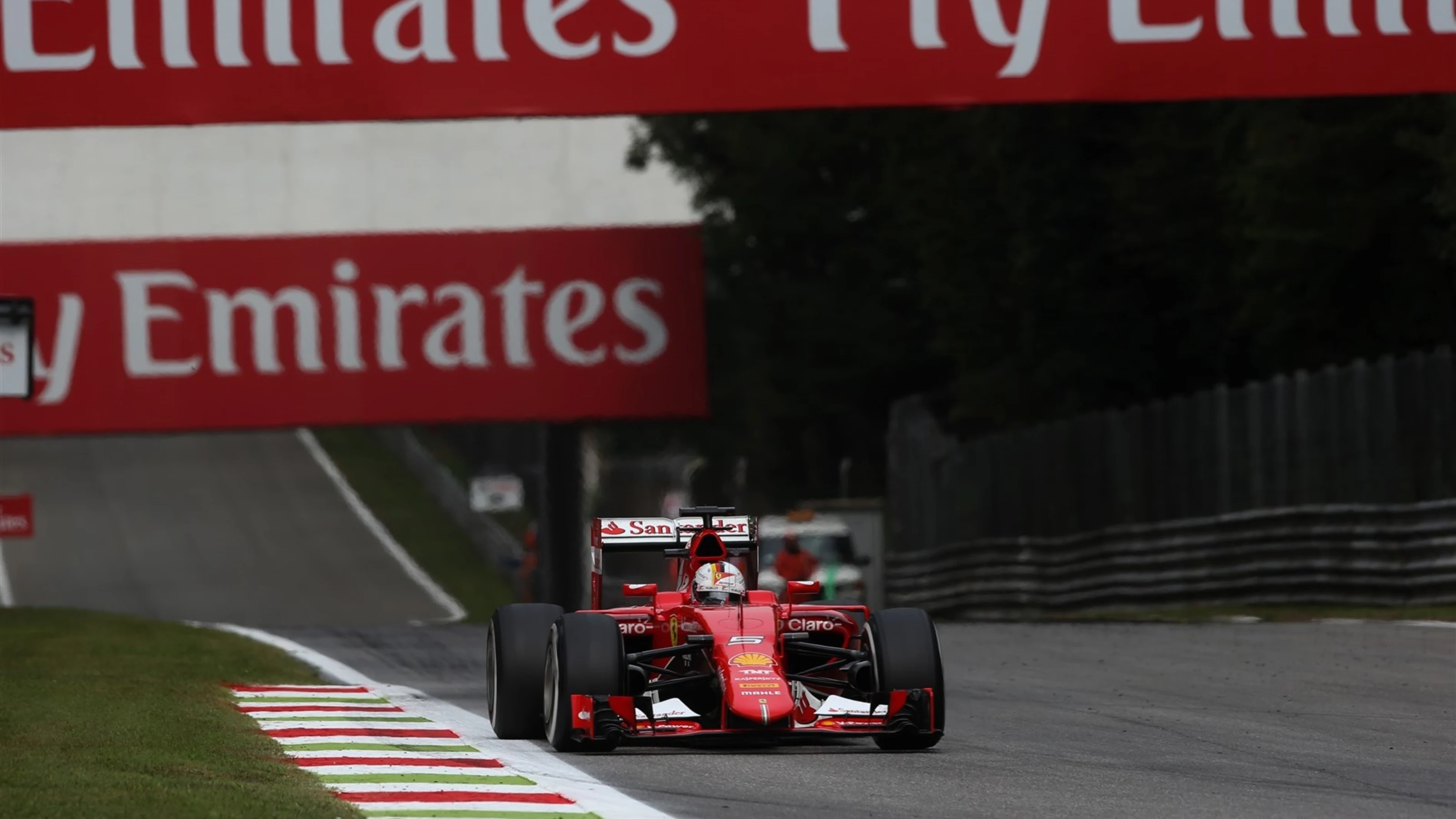 Sebastian Vettel (GER) Ferrari SF15-T at Formula One World Championship, Rd12, Italian Grand Prix,
