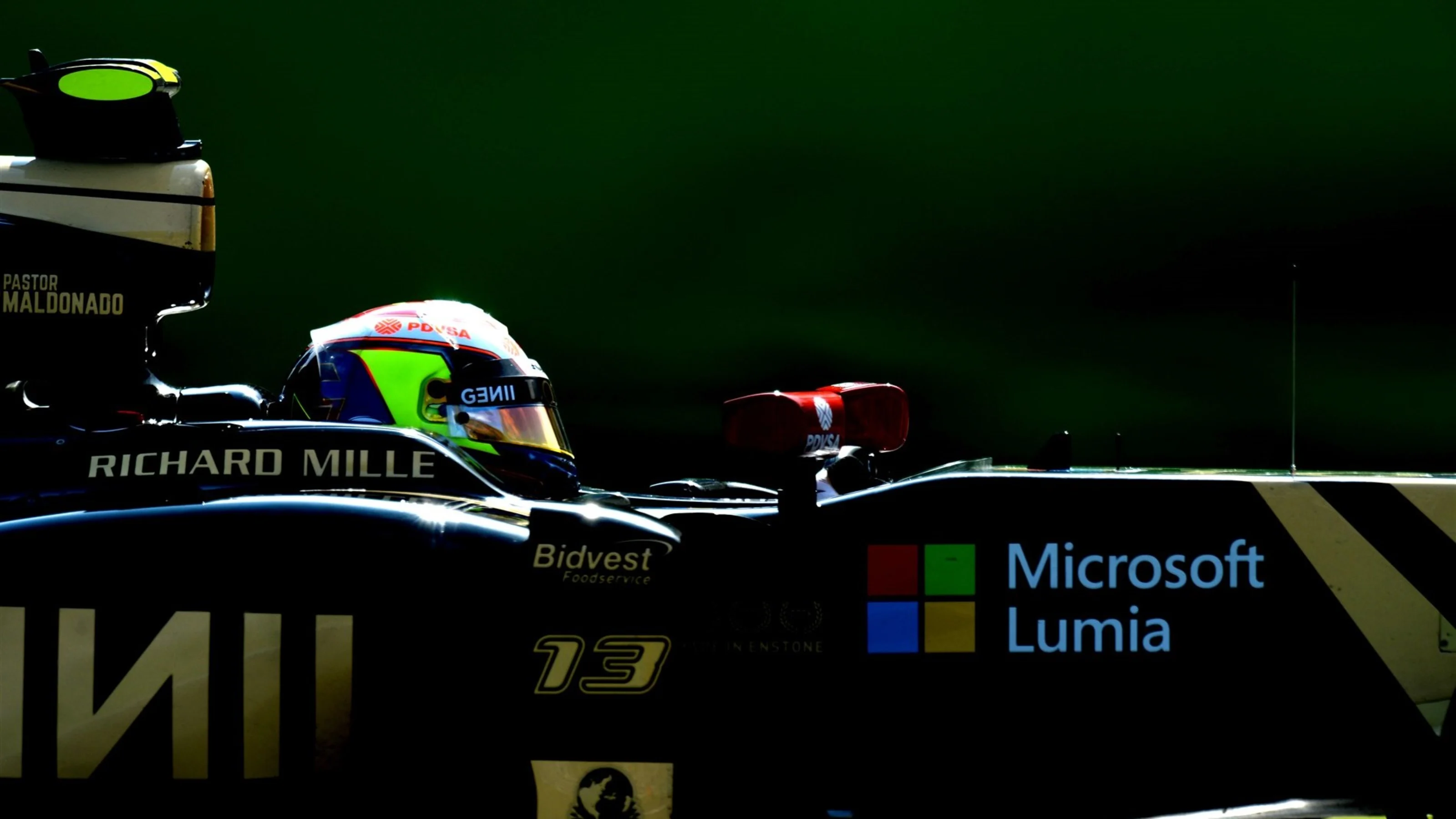 Pastor Maldonado (VEN) Lotus E23 Hybrid at Formula One World Championship, Rd12, Italian Grand