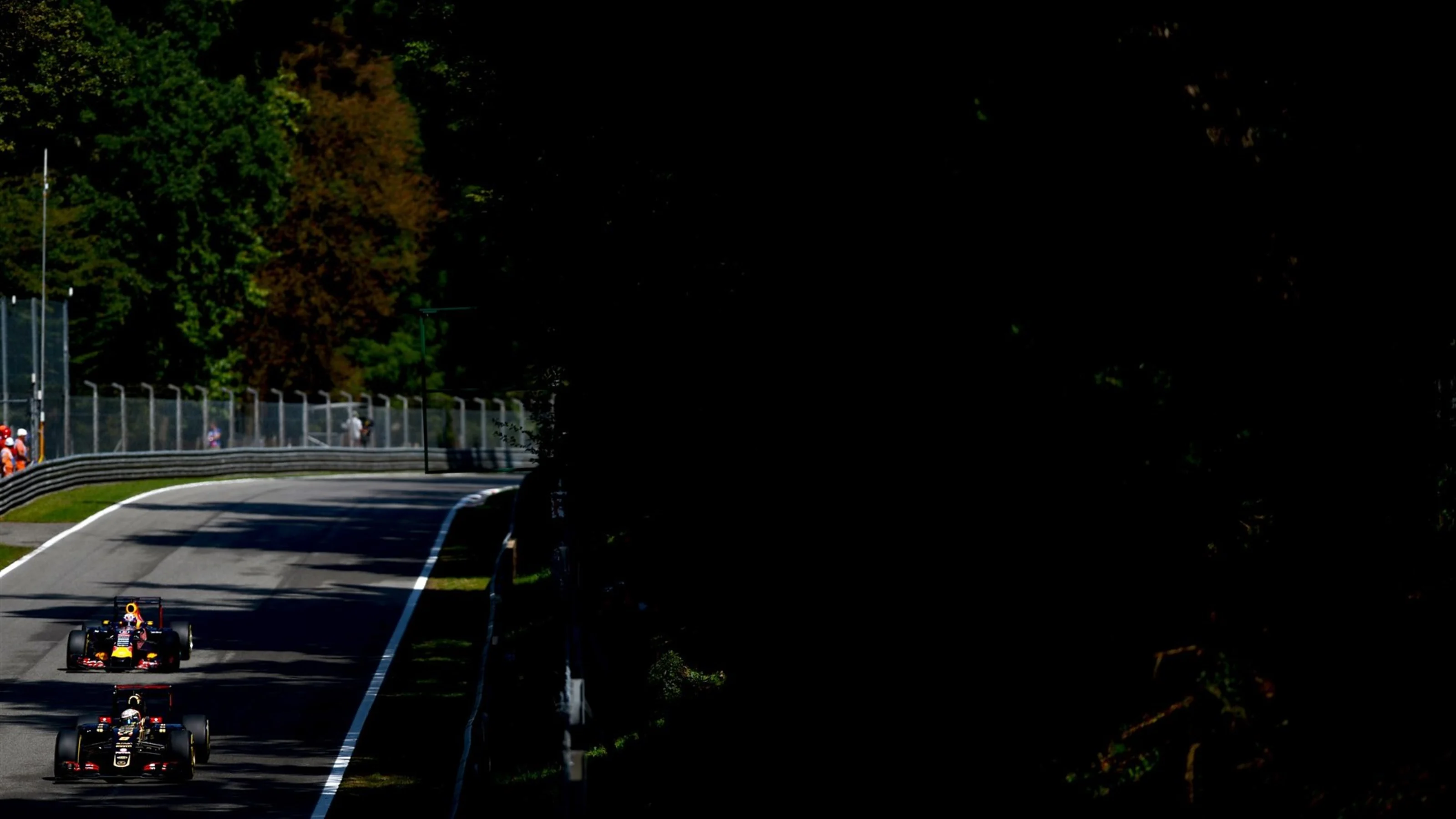 Romain Grosjean (FRA) Lotus E23 Hybrid at Formula One World Championship, Rd12, Italian Grand Prix,