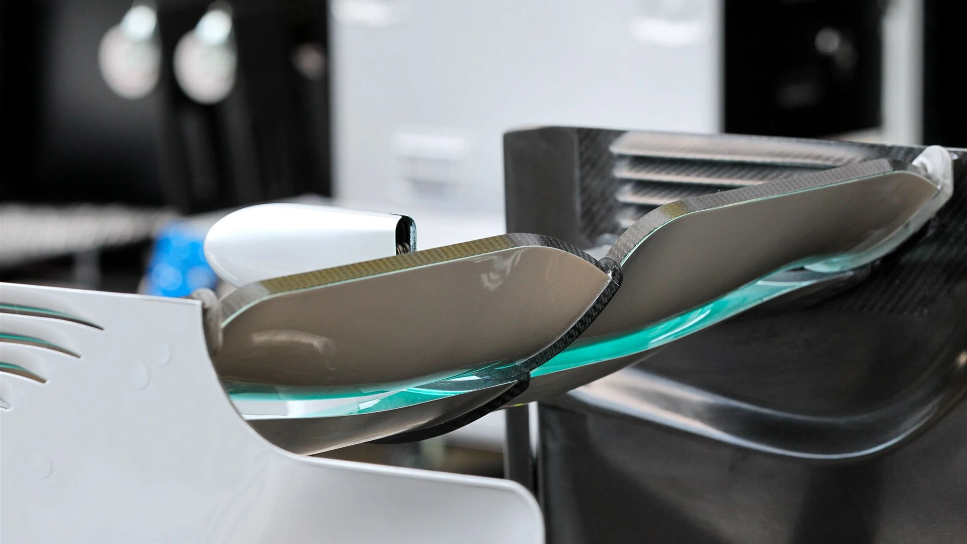 Mercedes AMG F1 W06 rear wing detail at Formula One World Championship, Rd12, Italian Grand Prix,