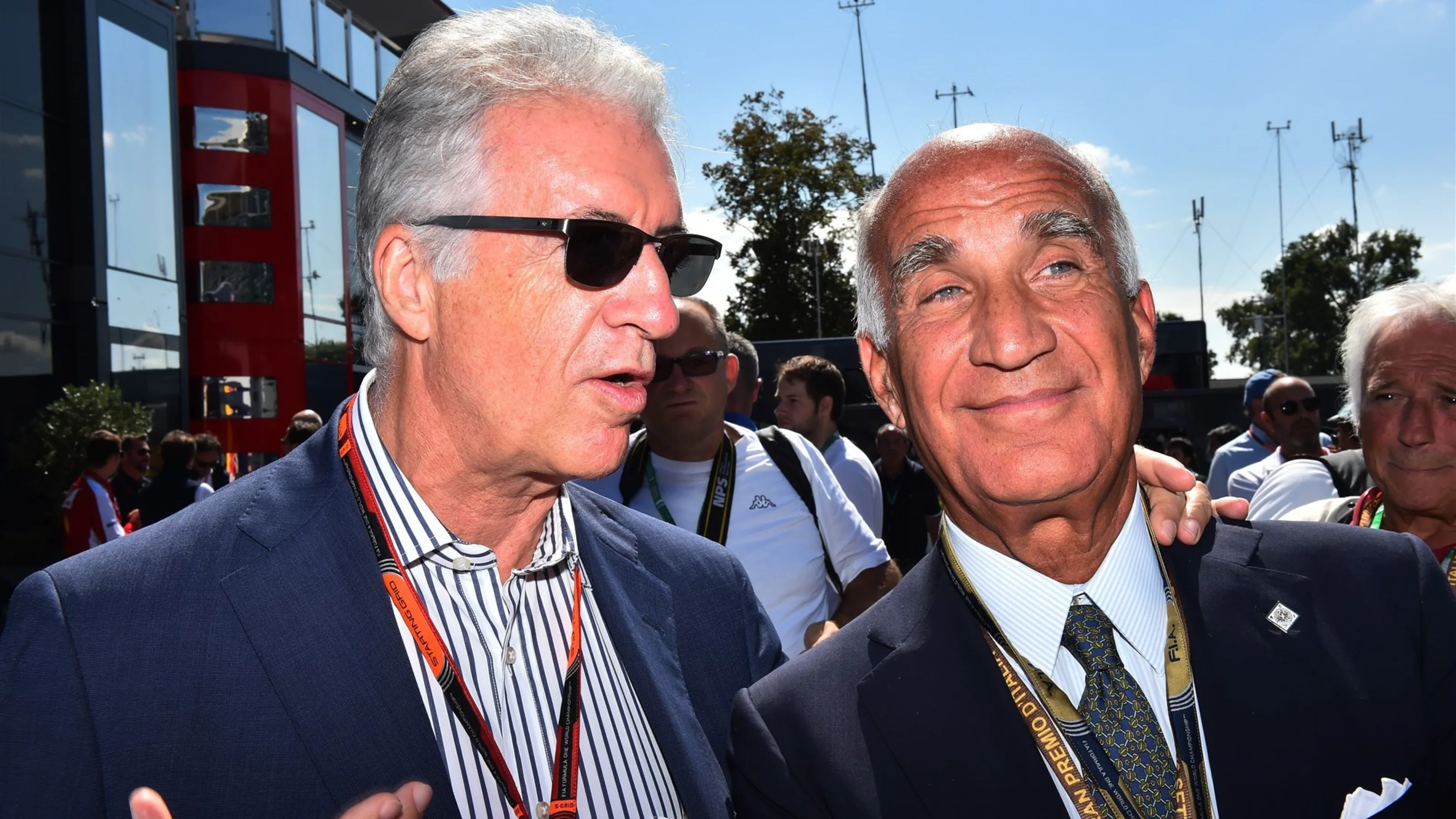 Piero Lardi Ferrari (ITA) Ferrari Vice President and Angelo Sticchi Damiani (ITA) President Italy