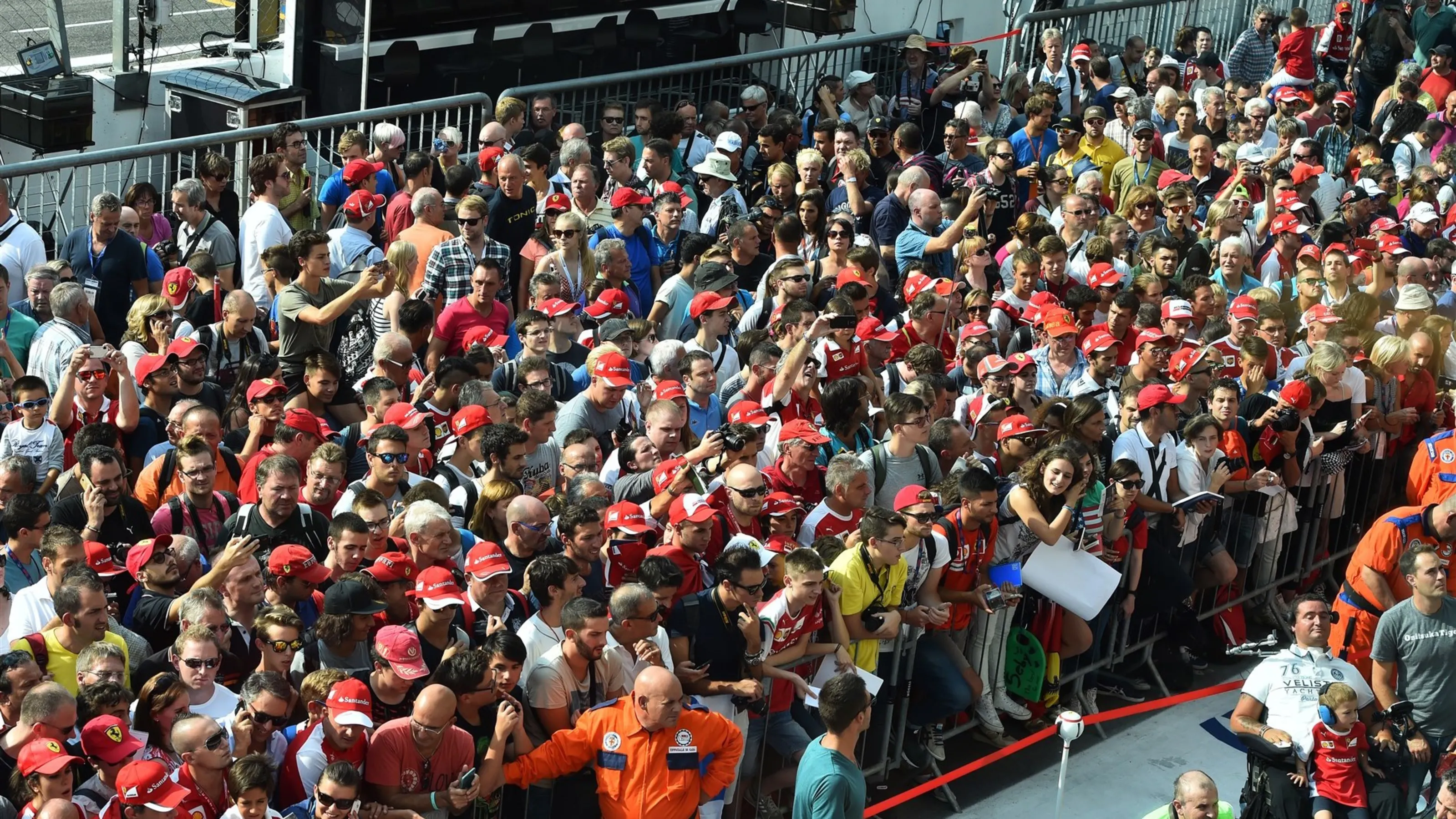 Fans at Formula One World Championship, Rd12, Italian Grand Prix, Preparations, Monza, Italy,