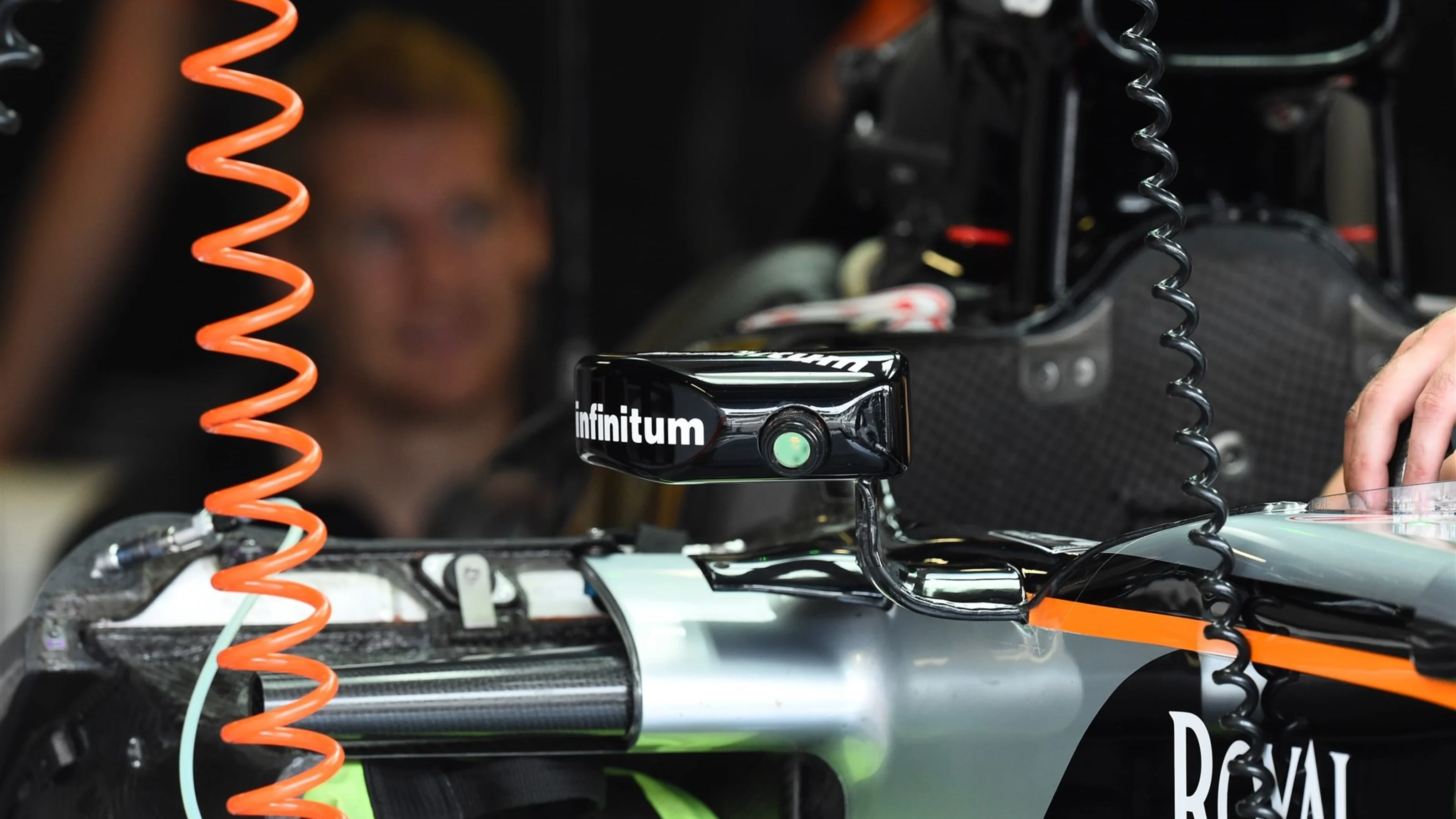 Force India VJM08 mirror detail at Formula One World Championship, Rd12, Italian Grand Prix,