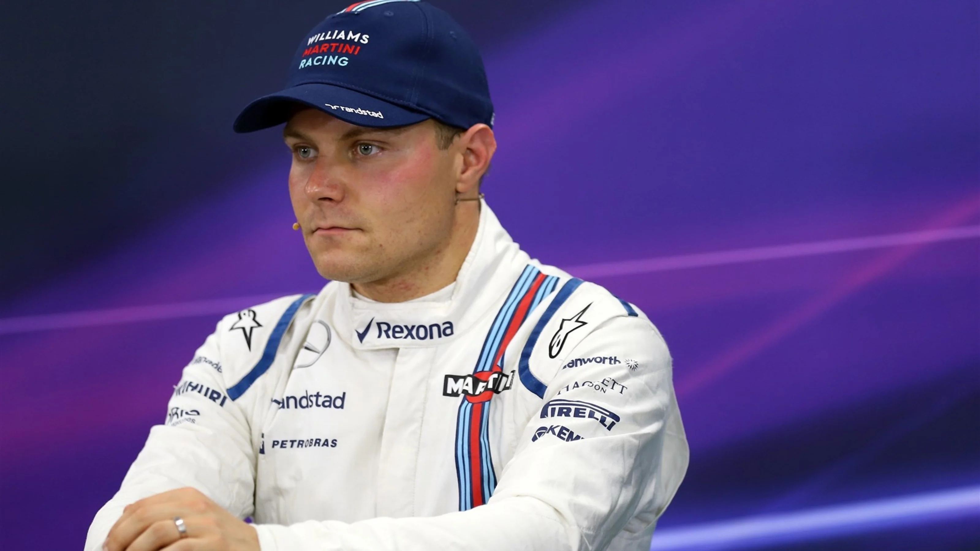 Valtteri Bottas (FIN) Williams in the Press Conference at Formula One World Championship, Rd14,