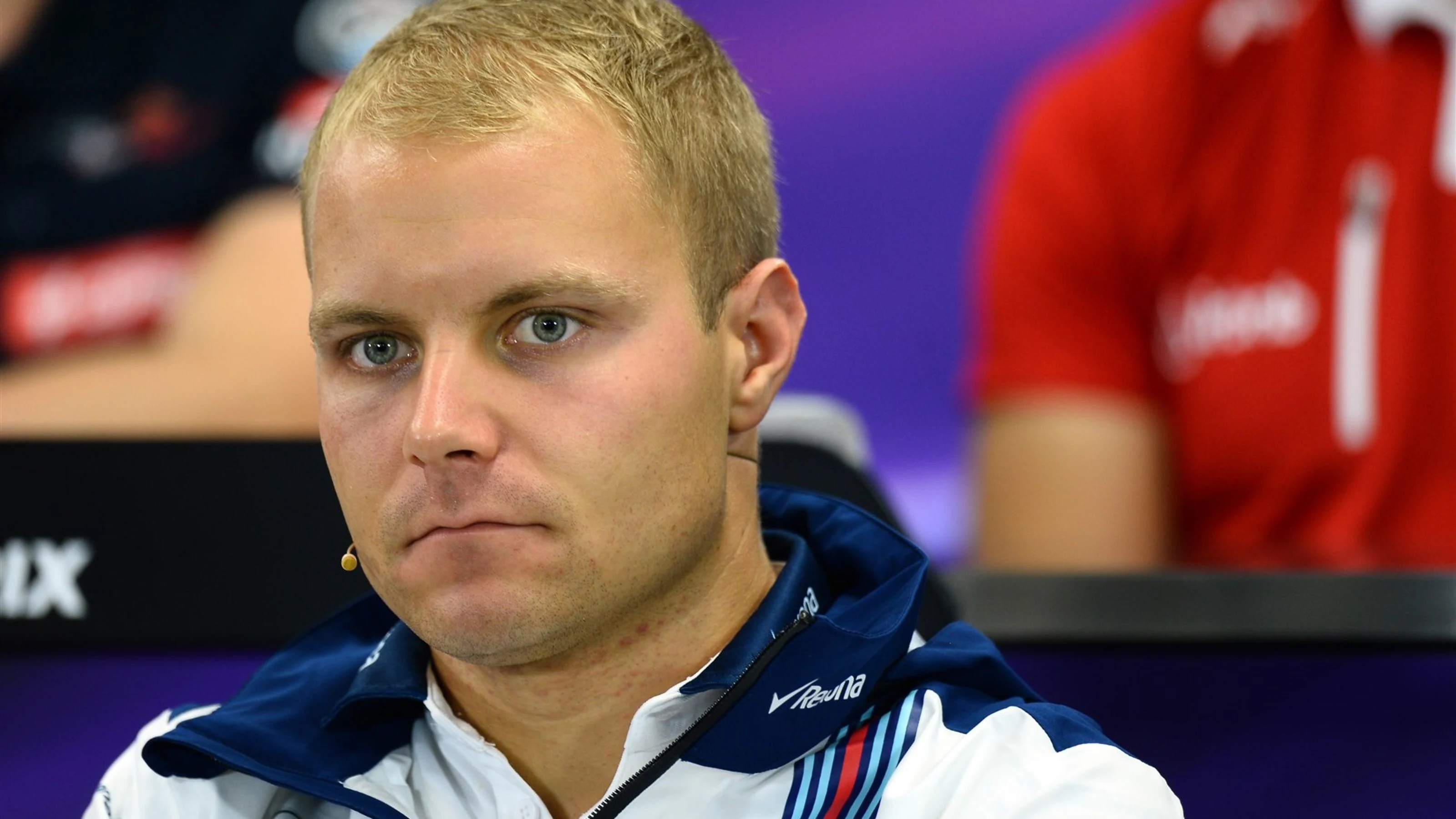 Valtteri Bottas (FIN) Williams in the press conference at Formula One World Championship, Rd14,