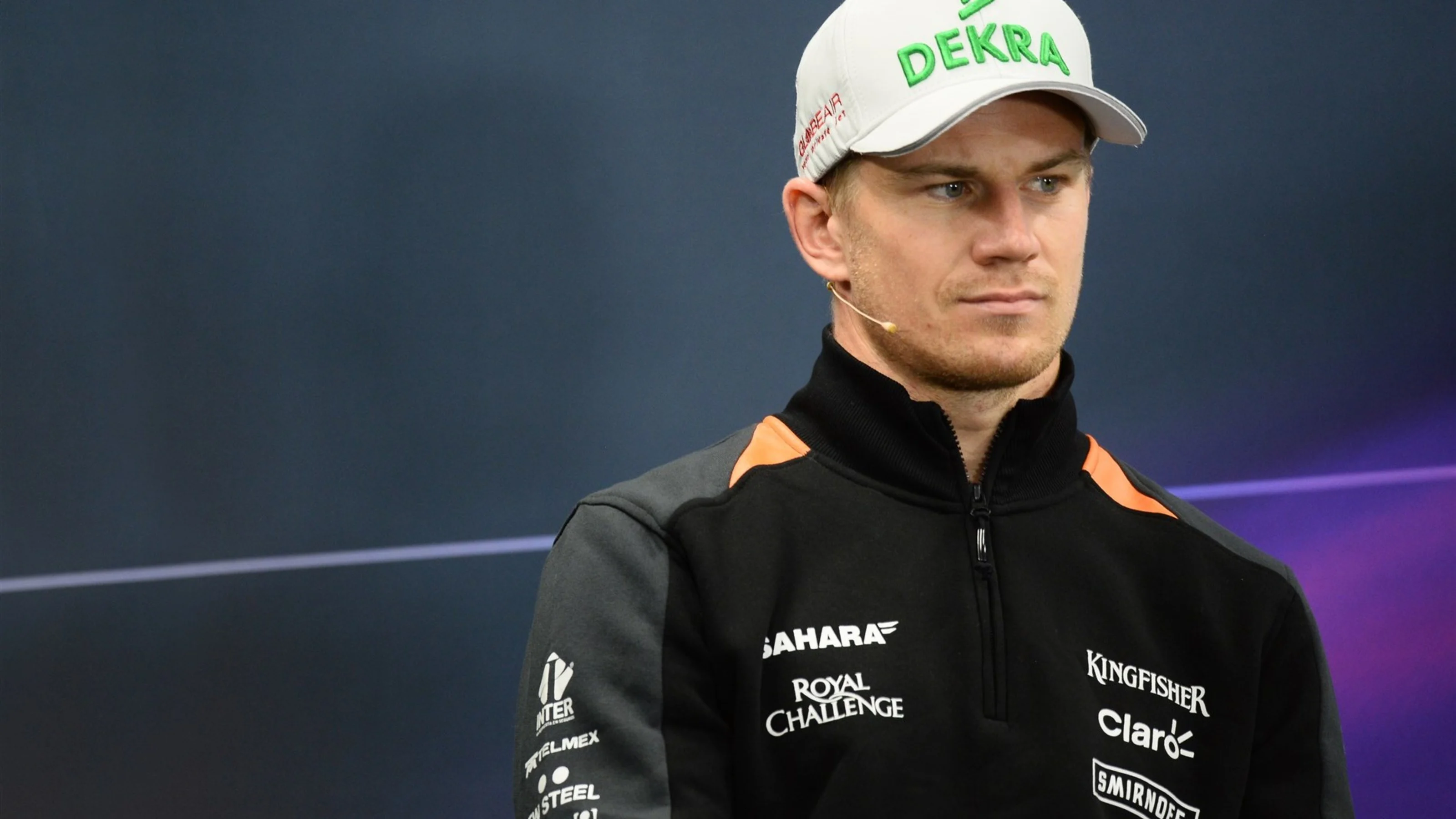 Nico Hulkenberg (GER) Force India F1 in the press conference at Formula One World Championship,