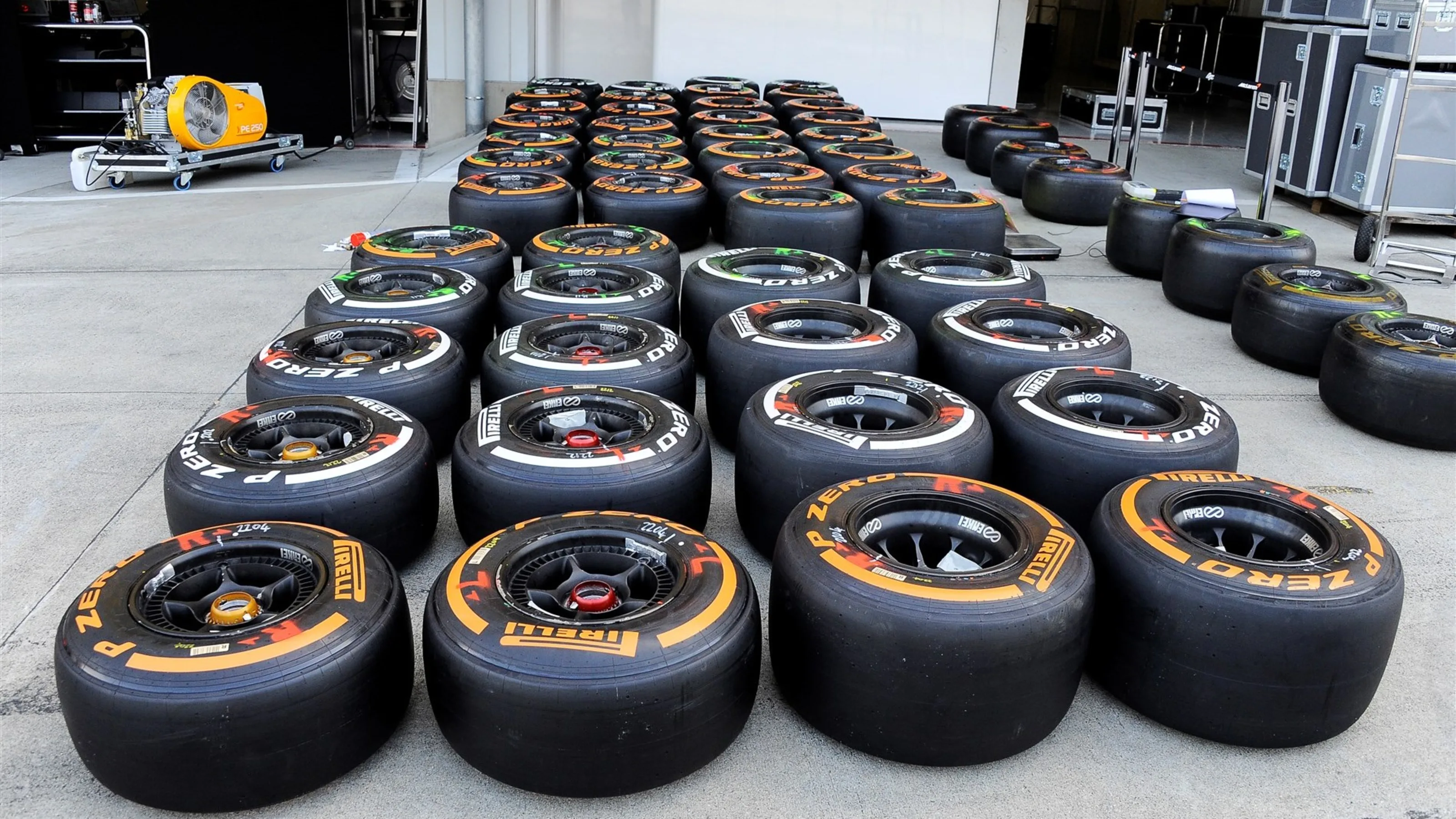 Pirelli tyres at Formula One World Championship, Rd14, Japanese Grand Prix, Preparations, Suzuka,