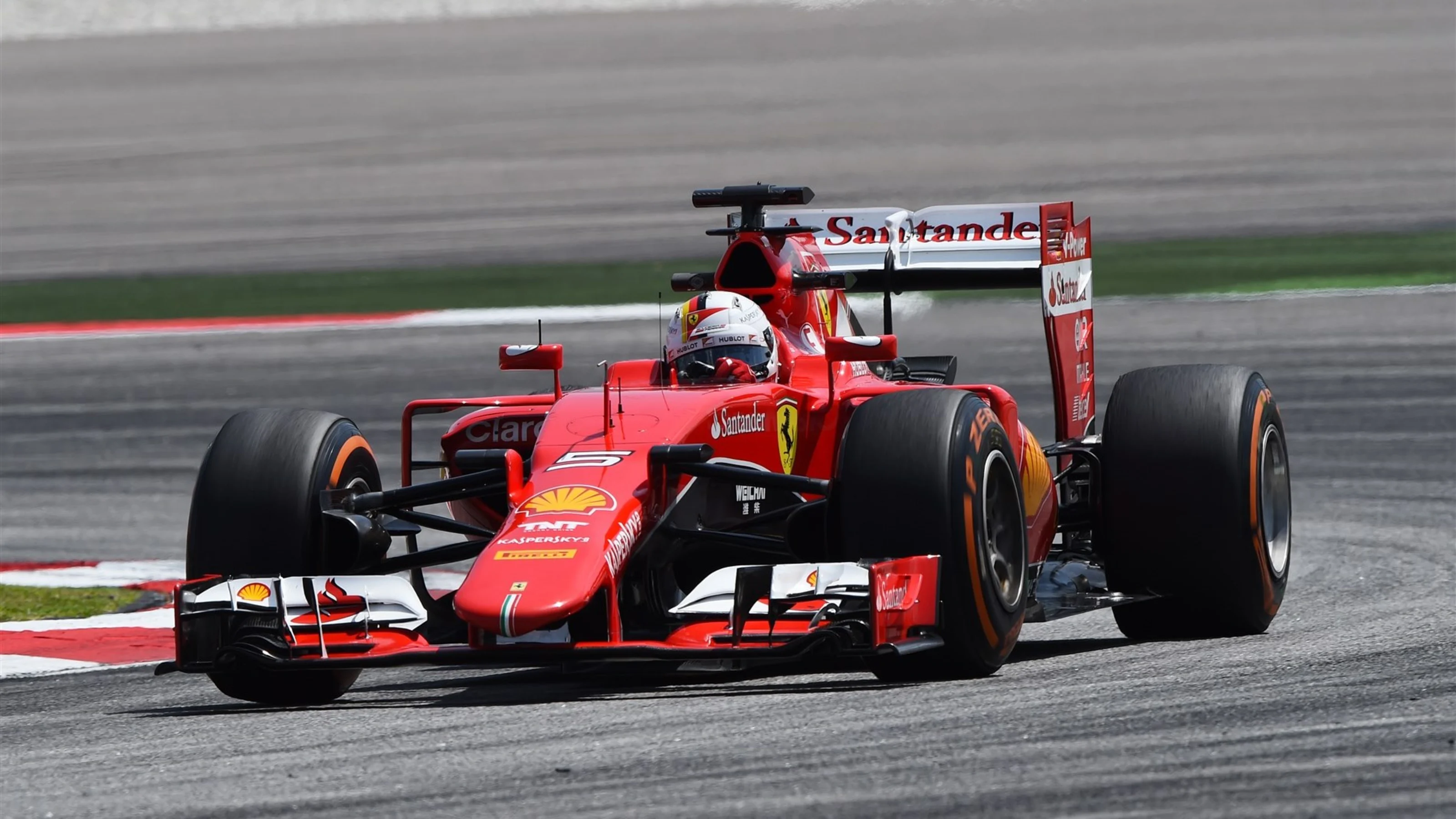 Sebastian Vettel (GER) Ferrari SF15-T at Formula One World Championship, Rd2, Malaysian Grand Prix,