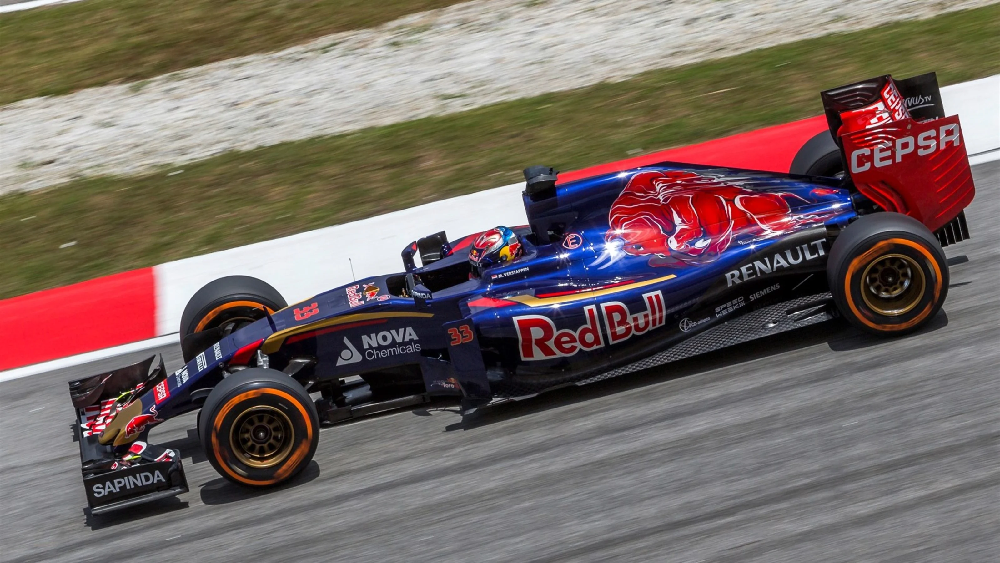 Max Verstappen (NDL) Scuderia Toro Rosso STR10 at Formula One World Championship, Rd2, Malaysian
