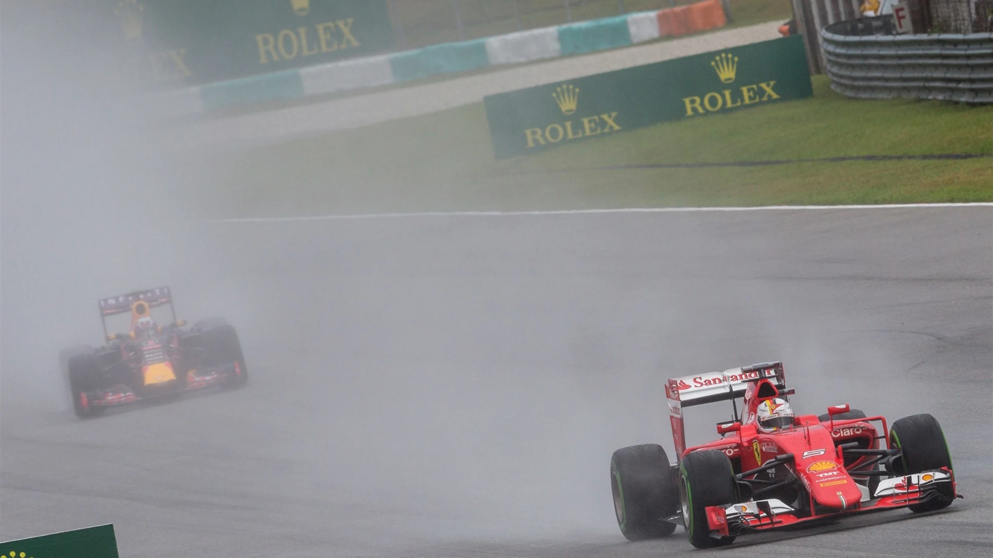 Sebastian Vettel (GER) Ferrari SF15-T at Formula One World Championship, Rd2, Malaysian Grand Prix,