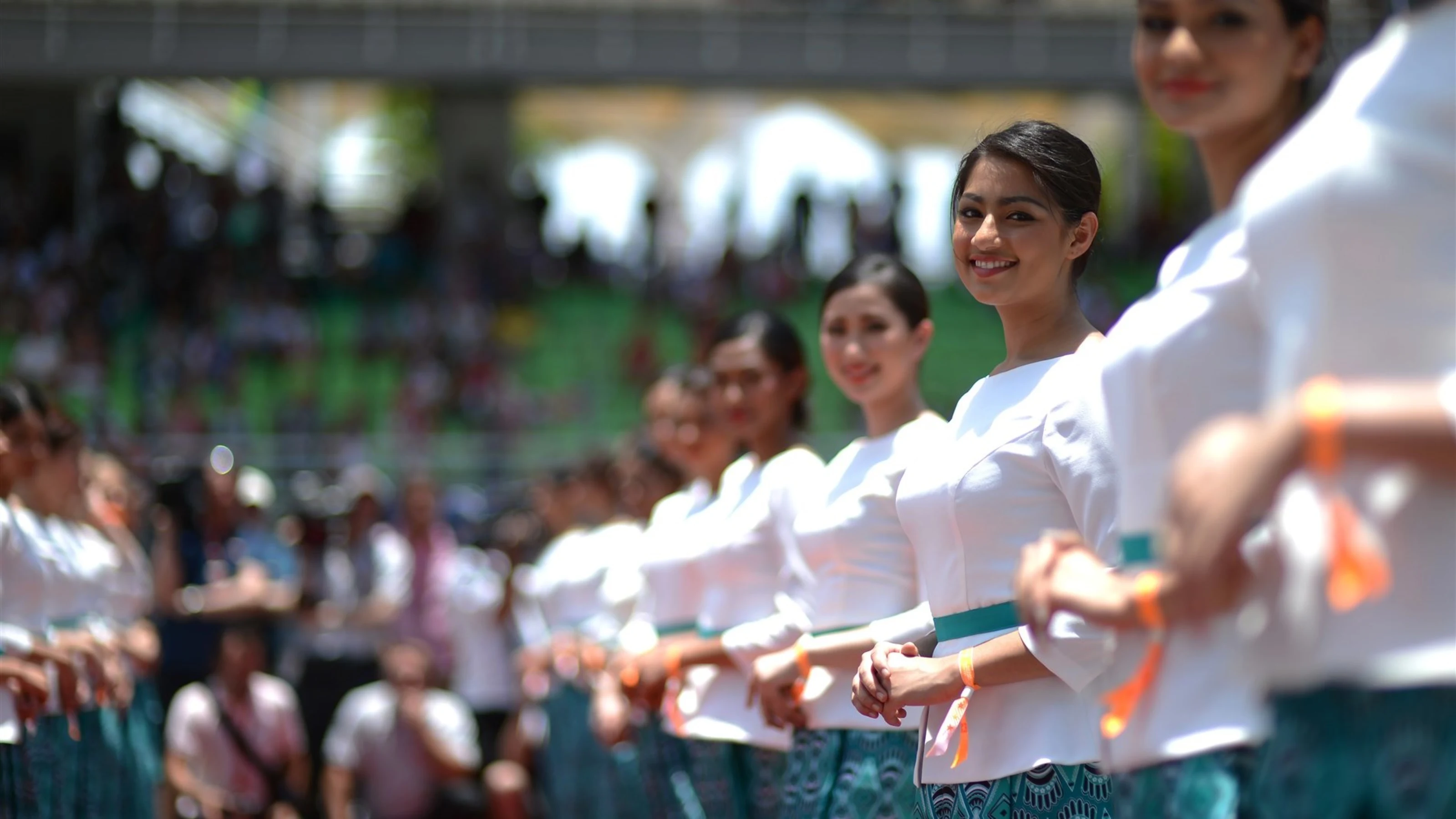 Girls at Formula One World Championship, Rd2, Malaysian Grand Prix, Race, Sepang, Malaysia, Sunday