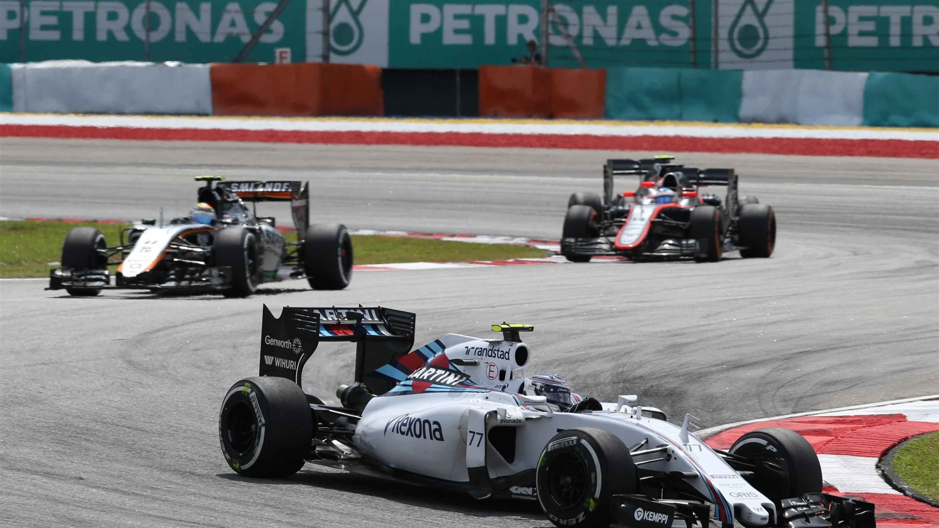 Valtteri Bottas (FIN) Williams FW37 at Formula One World Championship, Rd2, Malaysian Grand Prix,