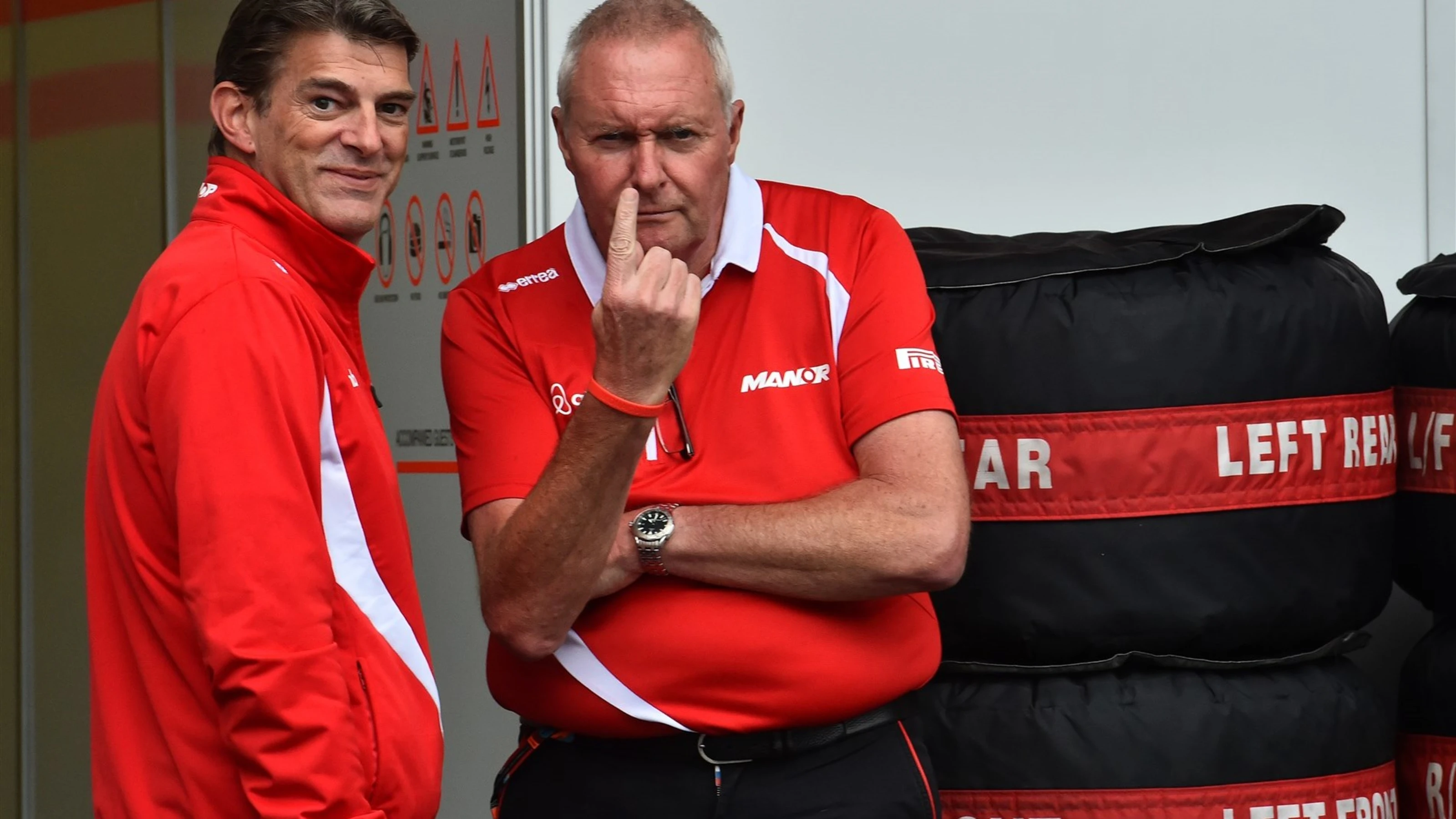 Graeme Lowdon (GBR) Chief Executive Officer Manor GP and John Booth (GBR) Manor GP Principal at
