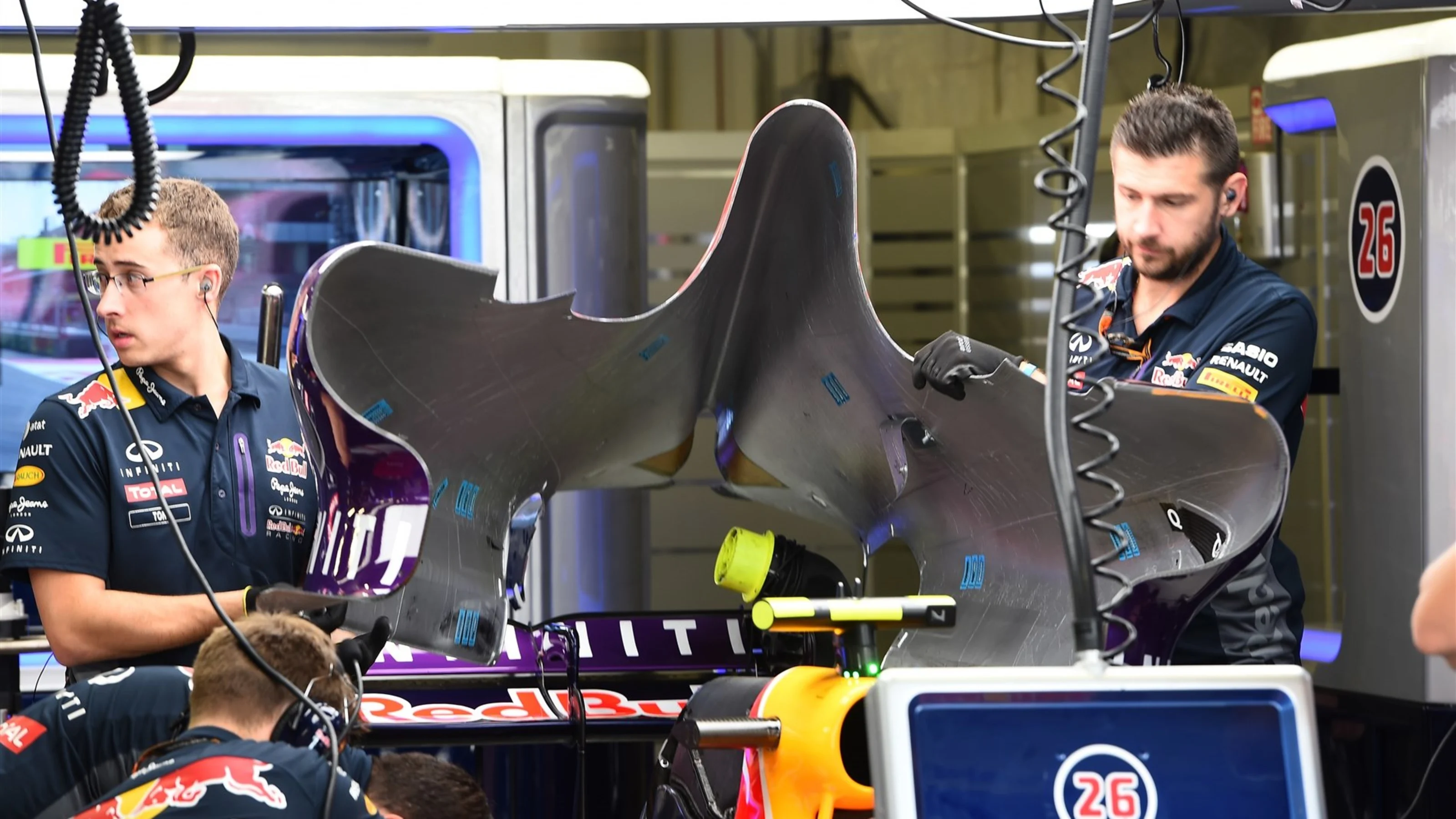Red Bull Racing RB1 bodywork at Formula One World Championship, Rd17, Mexican Grand Prix, Practice,