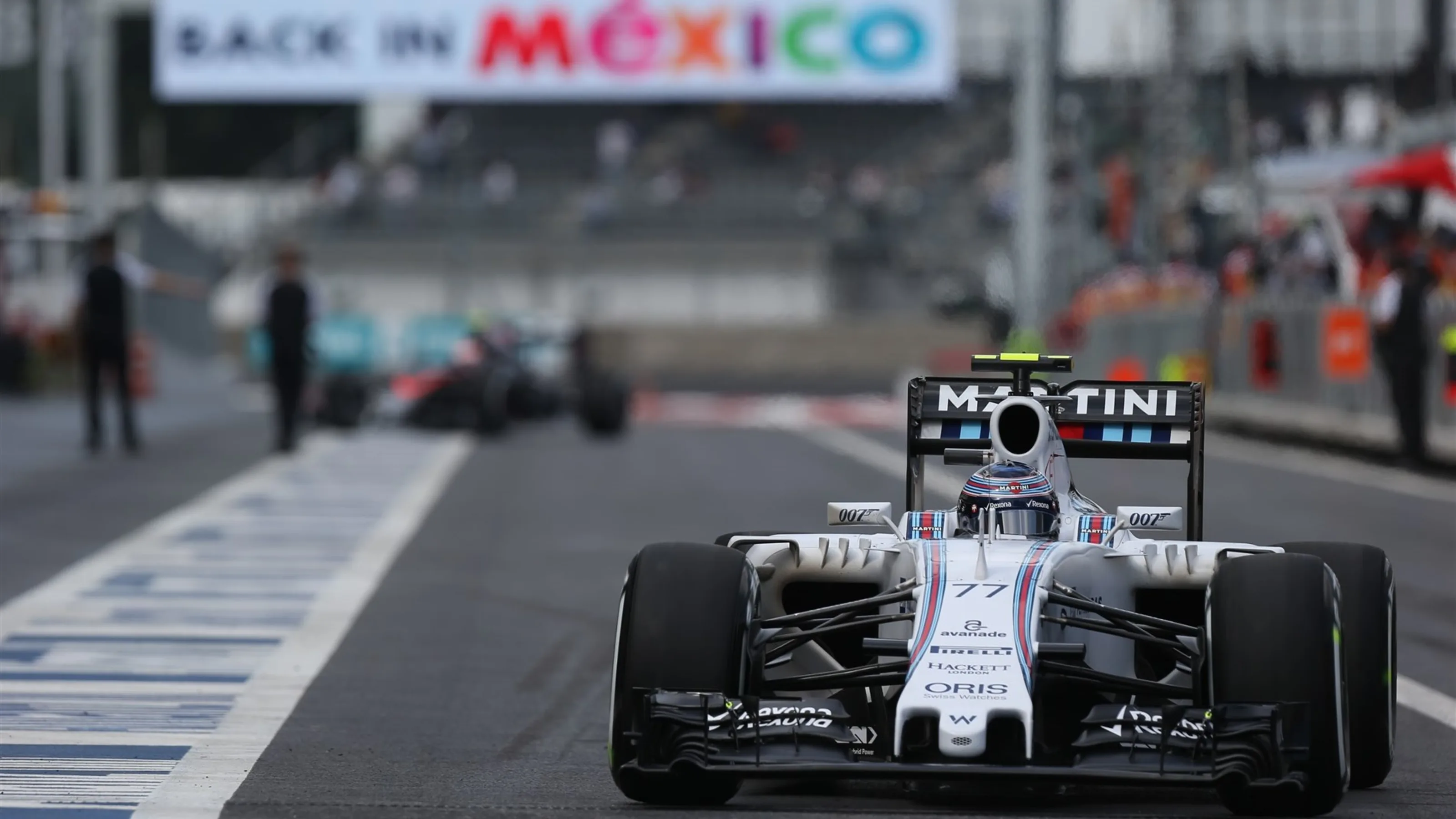 Valtteri Bottas (FIN) Williams FW37 at Formula One World Championship, Rd17, Mexican Grand Prix,