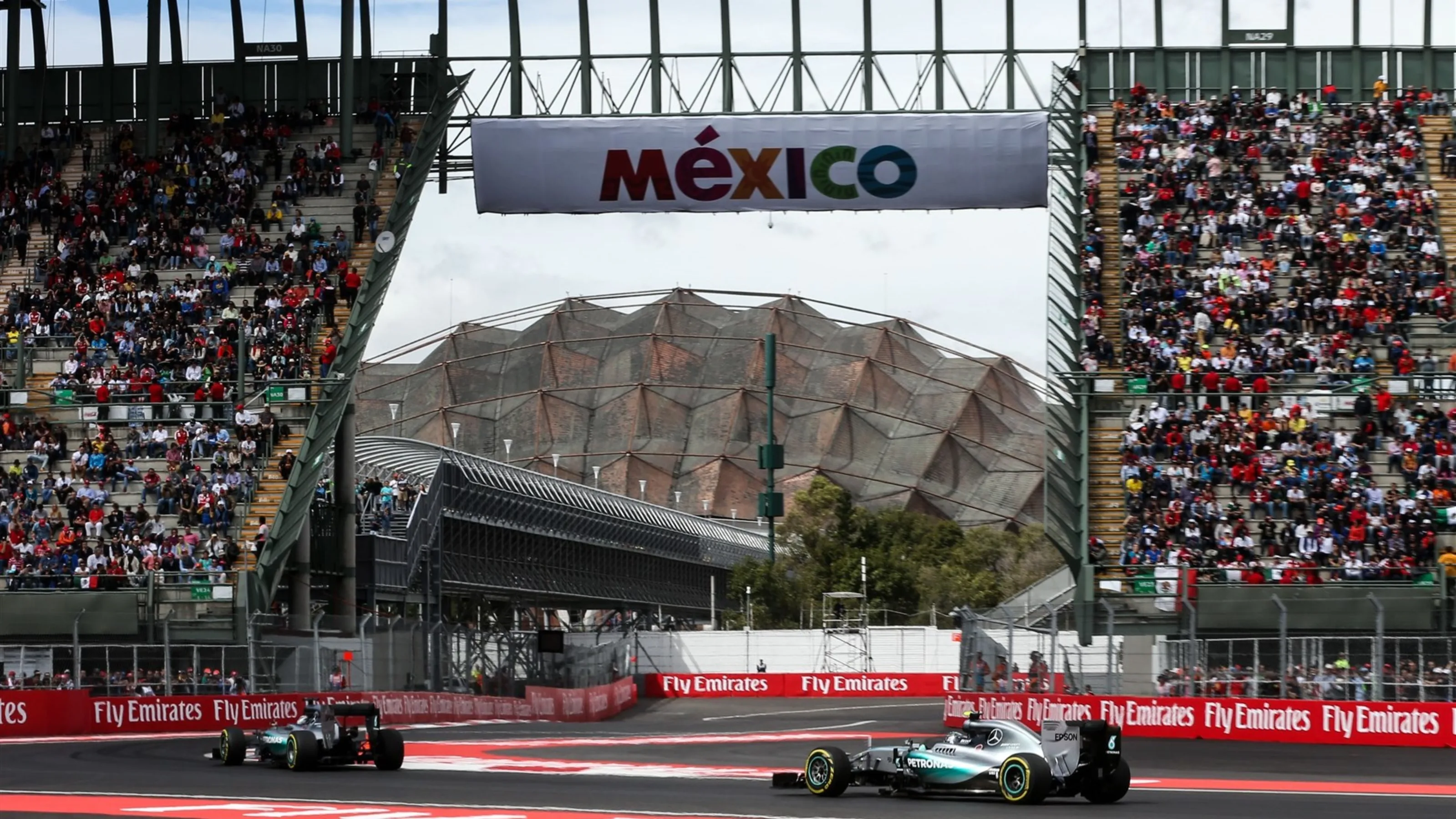 Nico Rosberg (GER) Mercedes AMG F1 W06 at Formula One World Championship, Rd17, Mexican Grand Prix,
