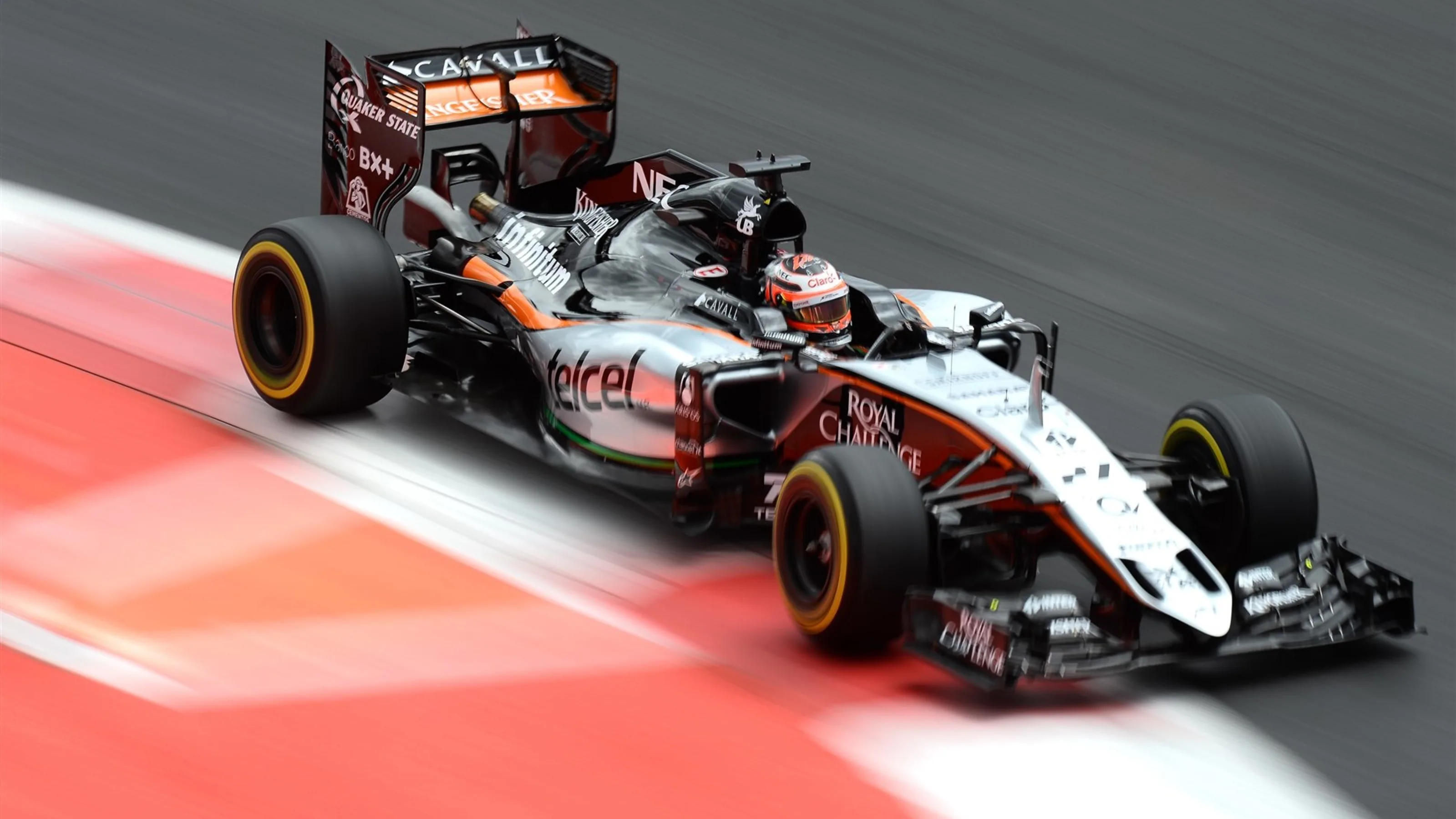 Nico Hulkenberg (GER) Force India VJM08 at Formula One World Championship, Rd17, Mexican Grand