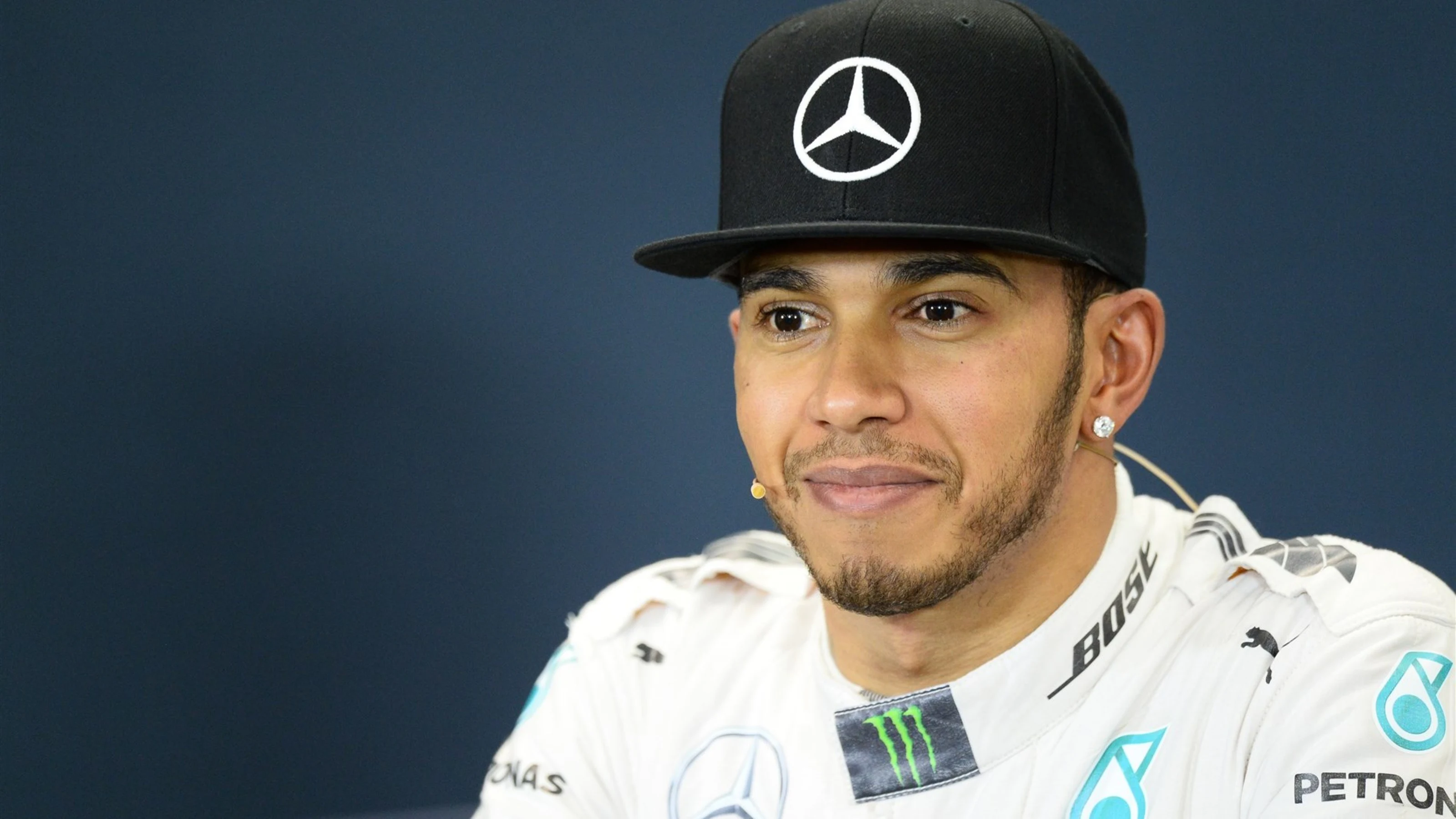 Lewis Hamilton (GBR) Mercedes AMG F1 in the press conference at Formula One World Championship,