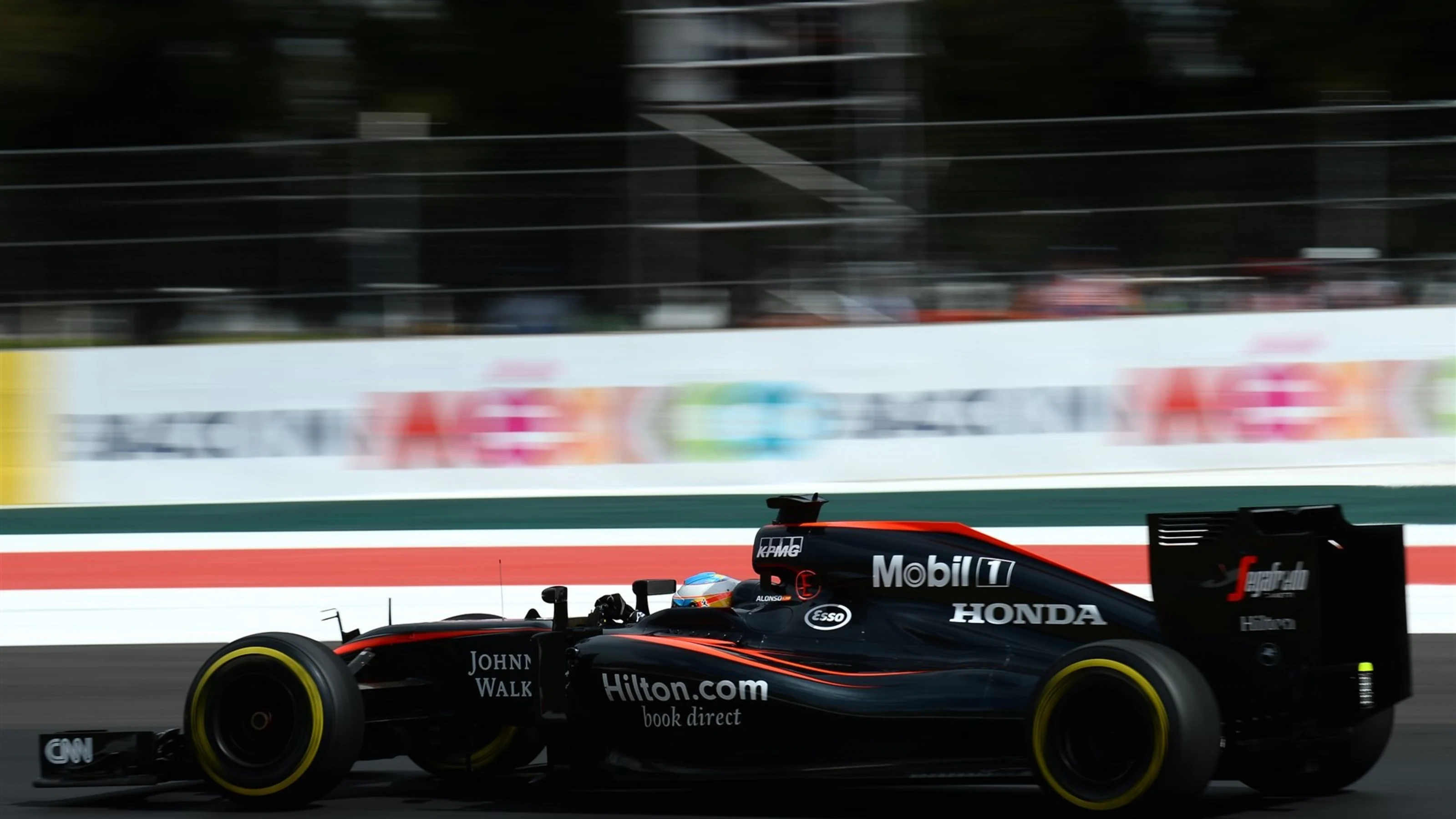 Fernando Alonso (ESP) McLaren MP4-30 at Formula One World Championship, Rd17, Mexican Grand Prix,