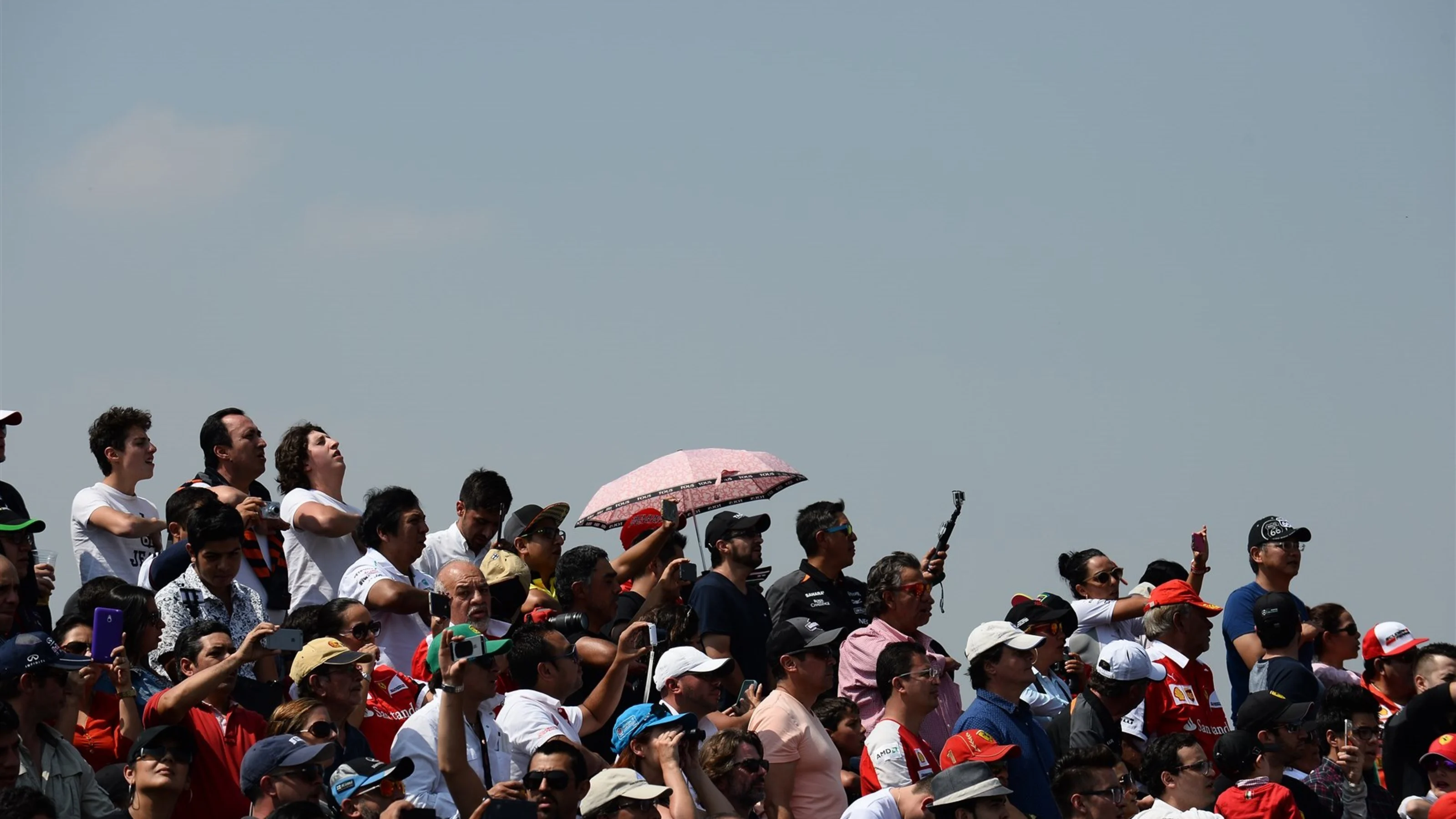 Fans at Formula One World Championship, Rd17, Mexican Grand Prix, Race, Circuit Hermanos Rodriguez,