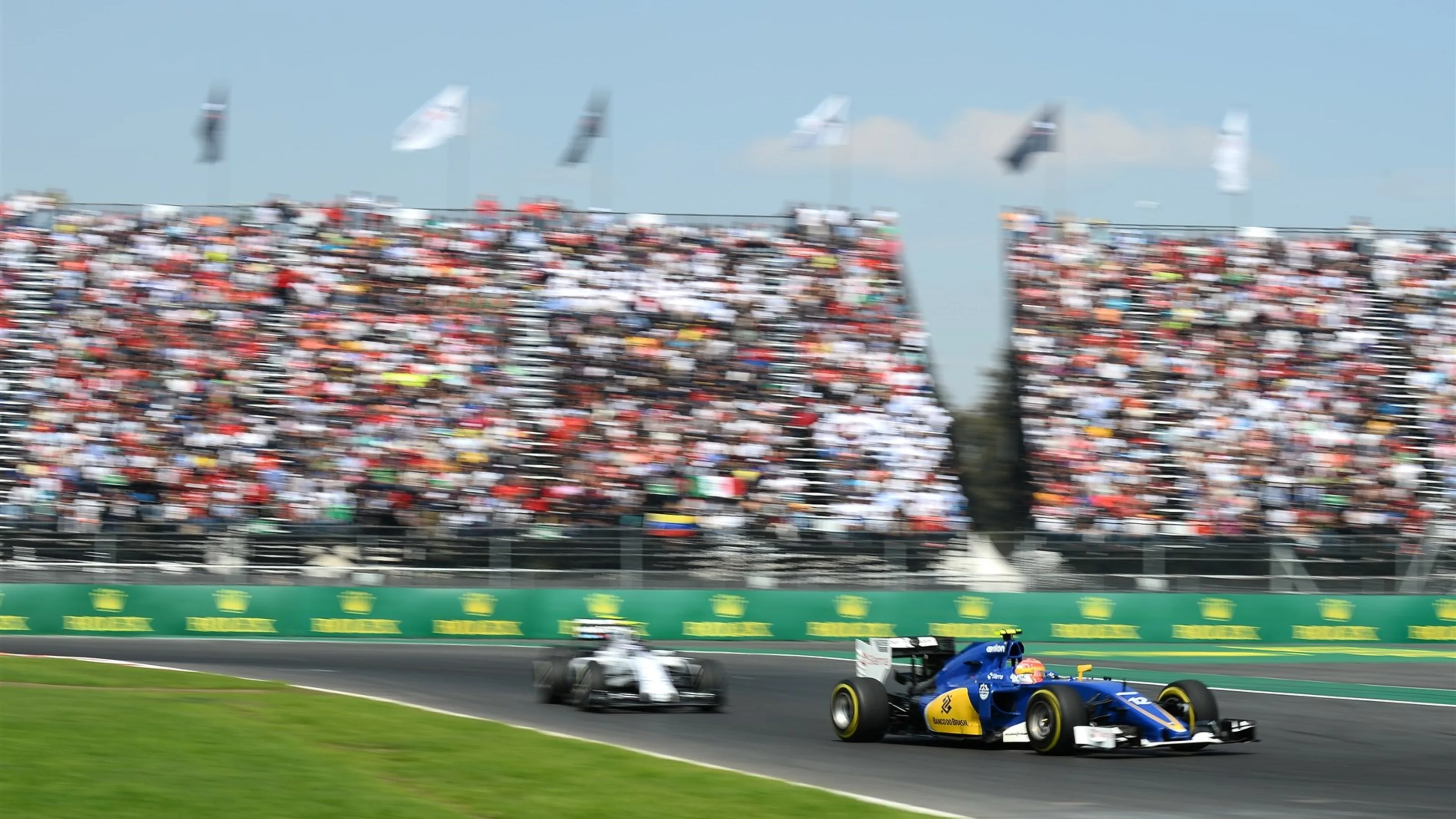 Felipe Nasr (BRA) Sauber C34 at Formula One World Championship, Rd17, Mexican Grand Prix, Race,